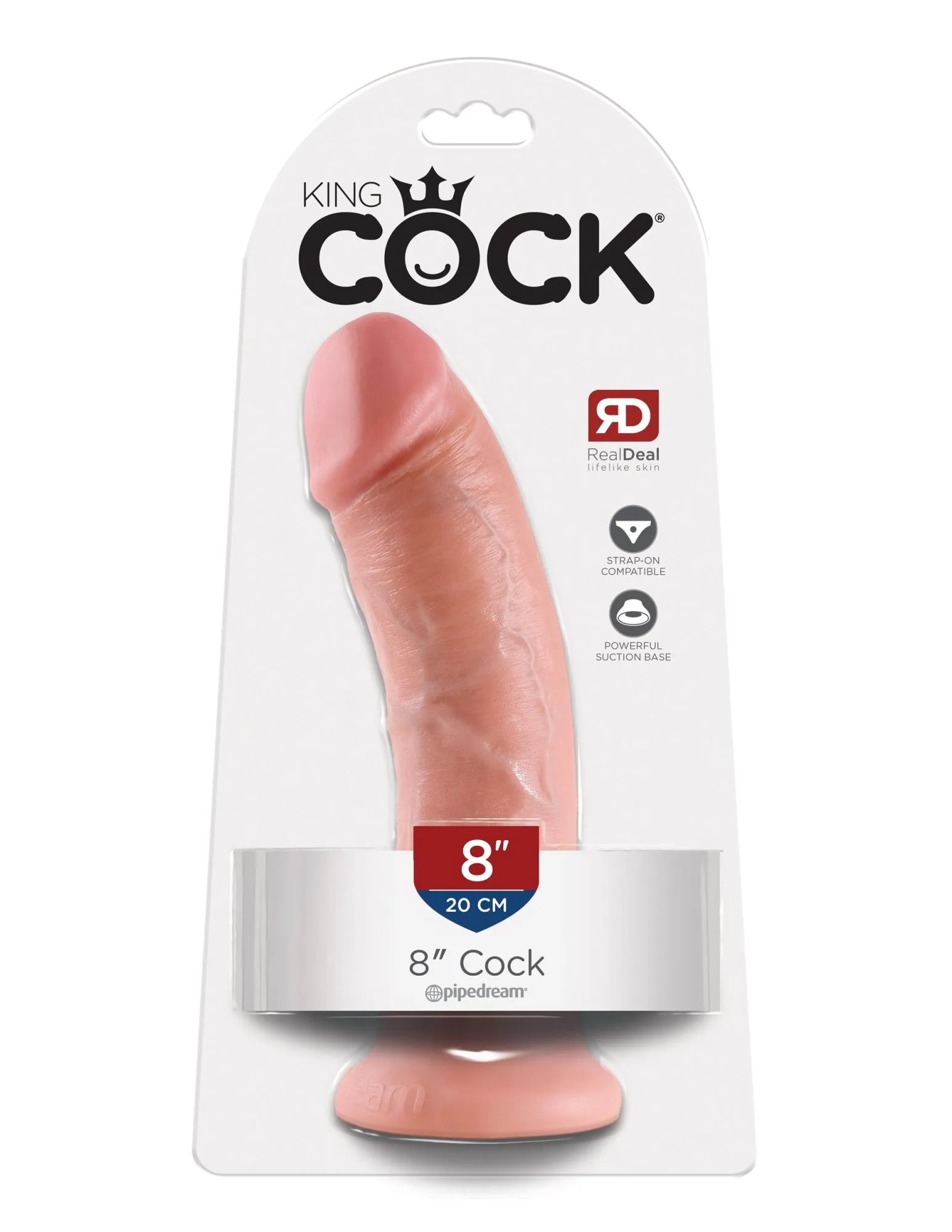 фаллоимитатор king cock 8" cock - flesh pipedream 550321pd в Краснодаре