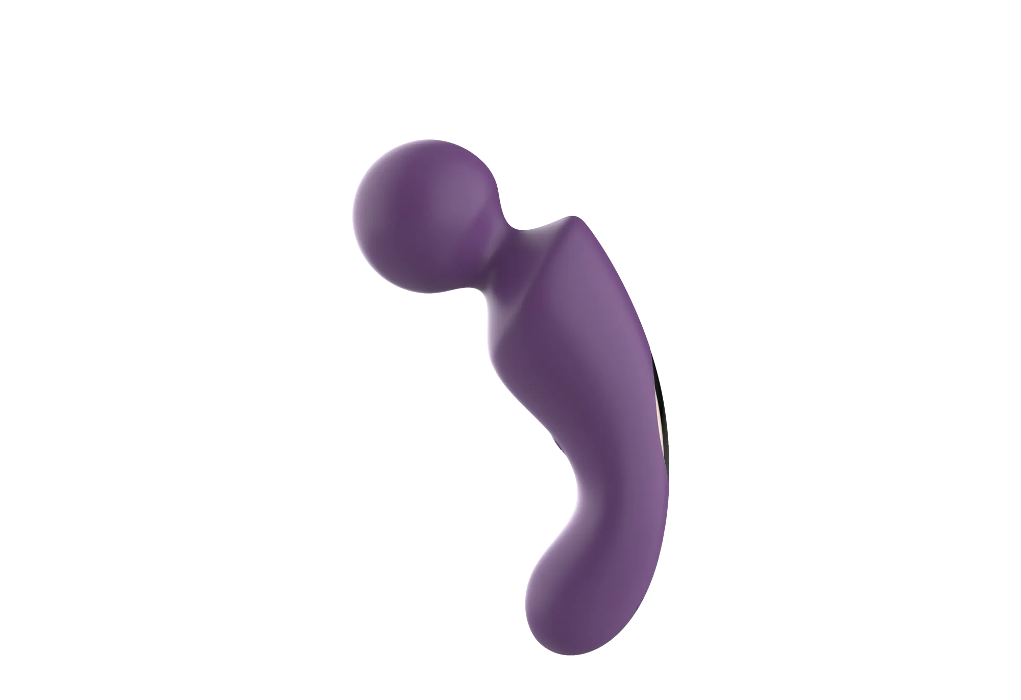 вибратор- вонд с изогнутым корпусом secwell sw24125-purple в Краснодаре