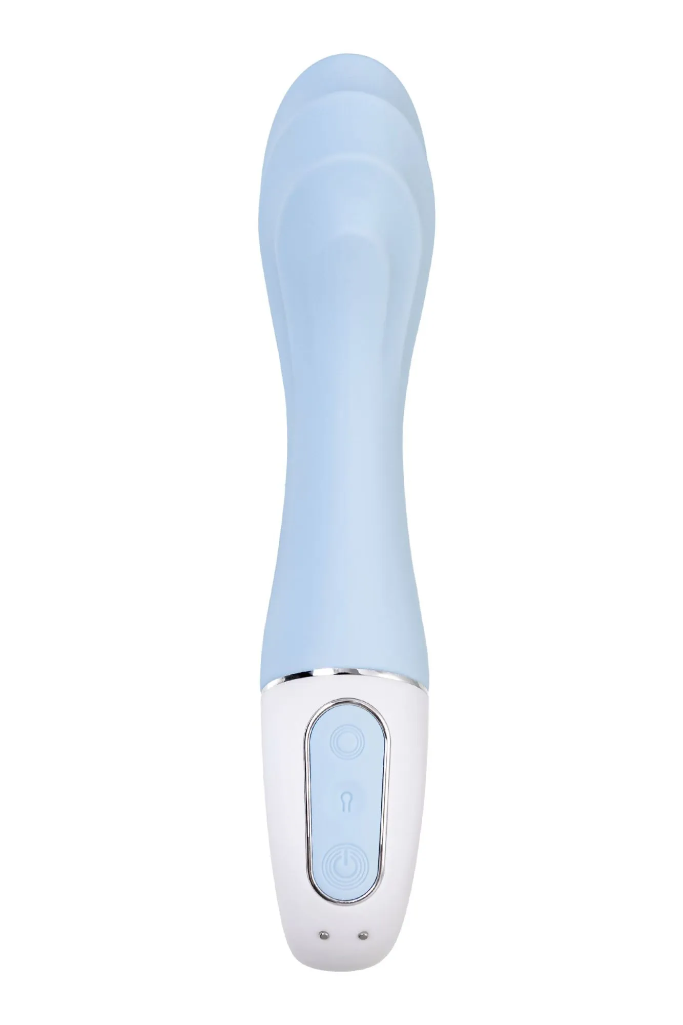 нереалистичный вибратор satisfyer air pump vibrator 5, силикон, голубой,  см. в Краснодаре