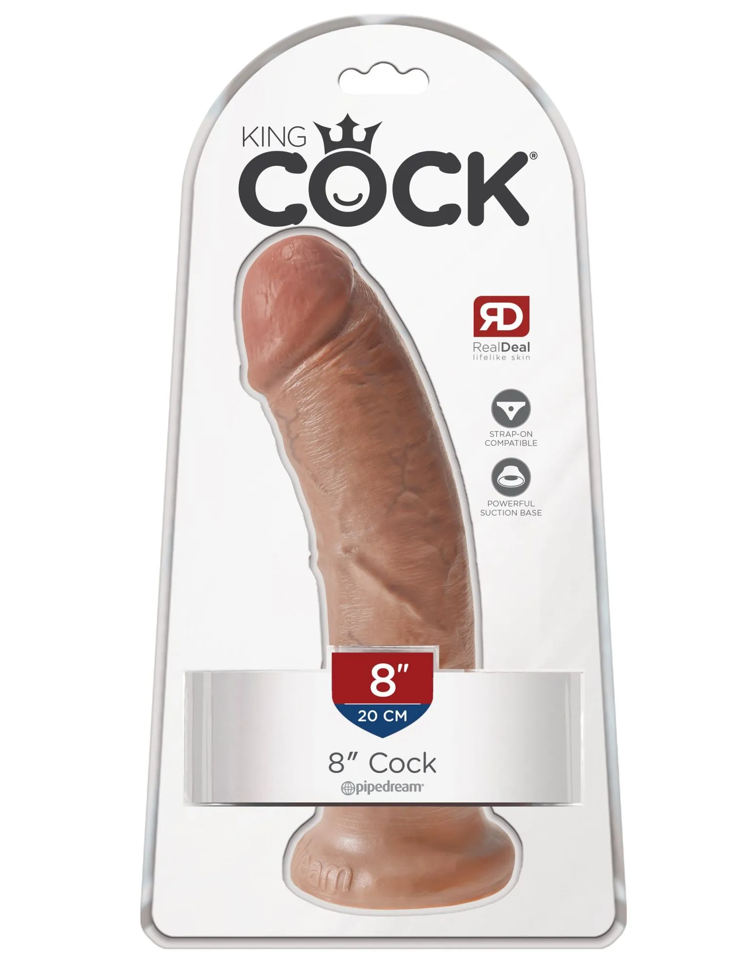 фаллоимитатор king cock 8" мулат cock - flesh pipedream 550322pd в Краснодаре