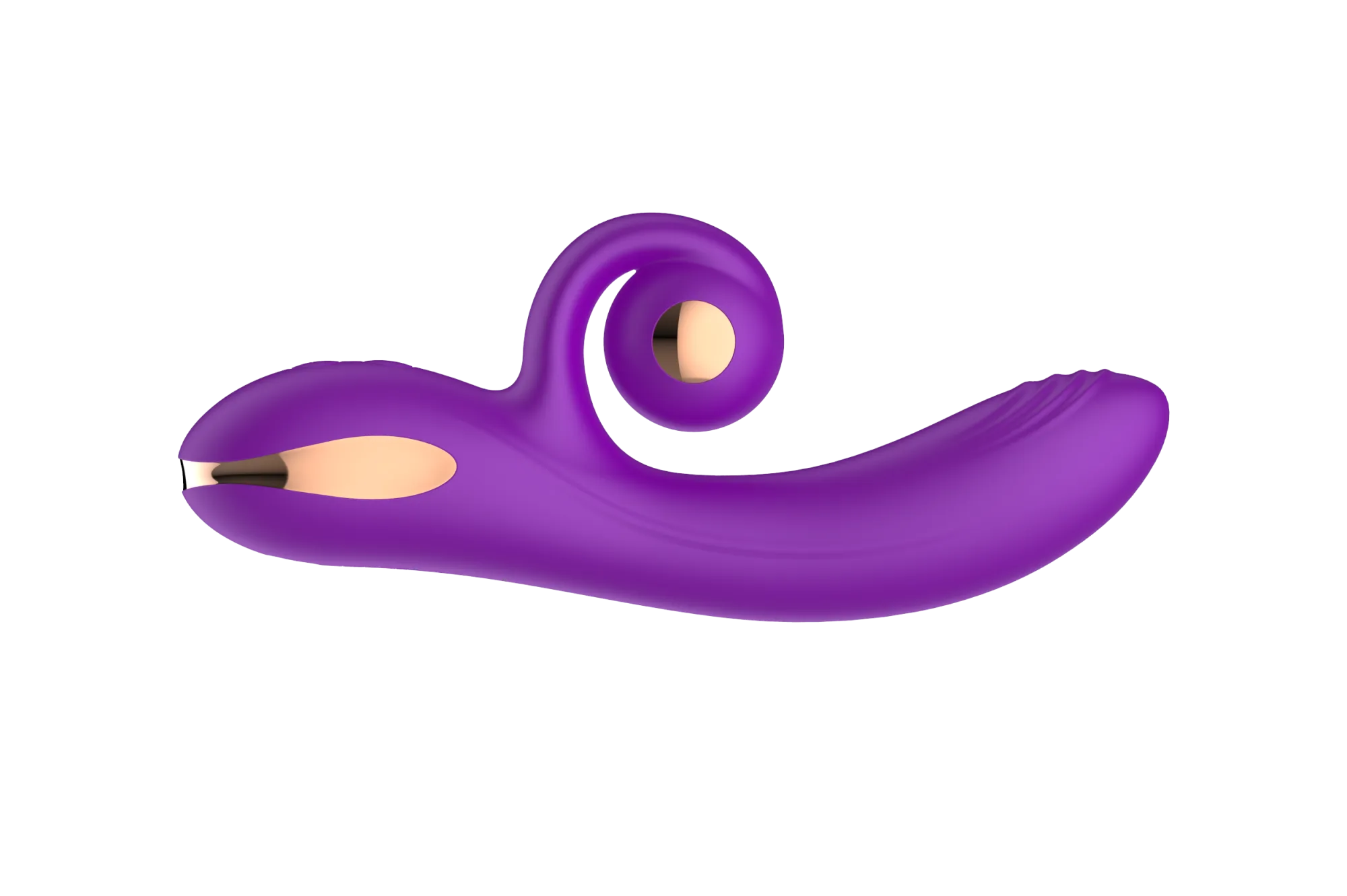 силиконовый вибратор-кролик с функцией вращения sw3052-purple в Краснодаре
