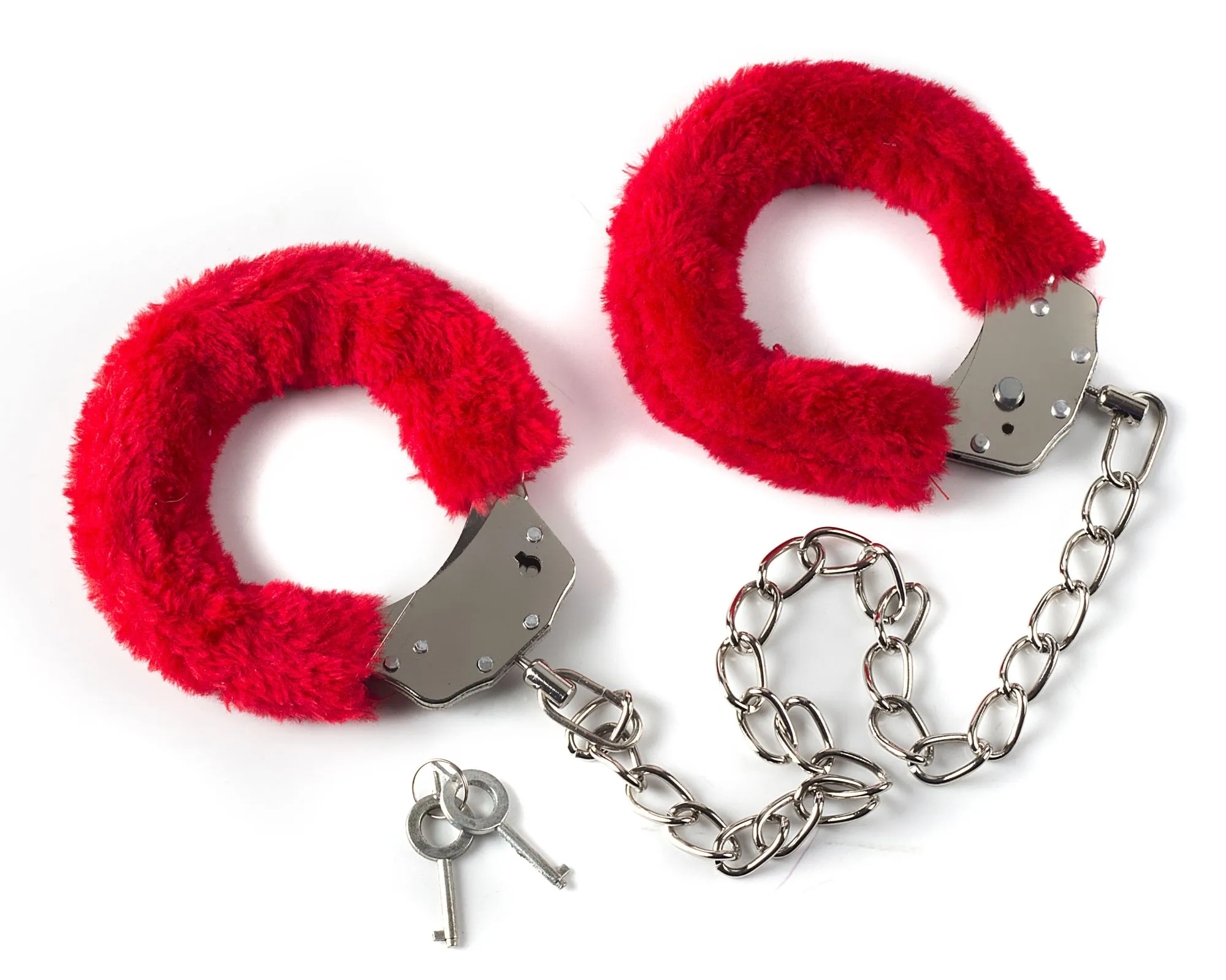 меховые оковы на ноги bondage красные 1020-02lola в Краснодаре
