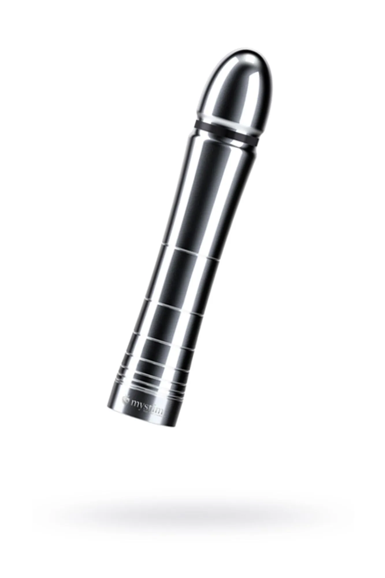 фаллоимитатор mystim glossy glen, электростимуляция, хирургическая сталь, серебряный, 14 см в Краснодаре