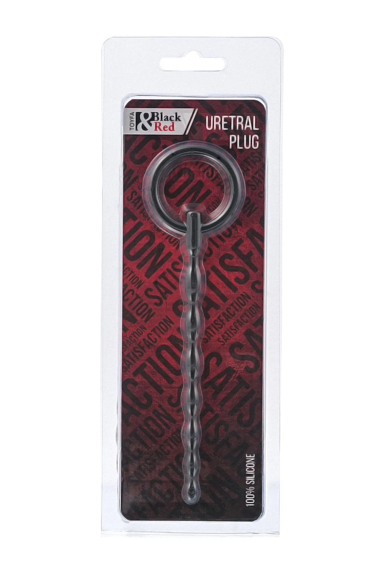 уретральный плаг black & red by toyfa, силикон, чёрный, 16 см в Краснодаре
