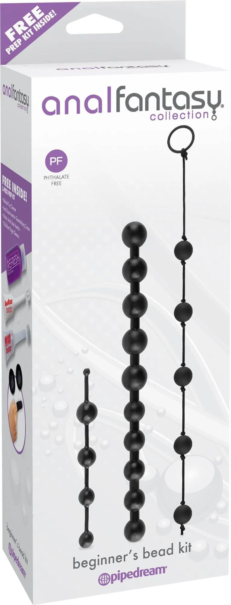 набор из анальных бус pipedream beginners bead kit, чёрный в Краснодаре