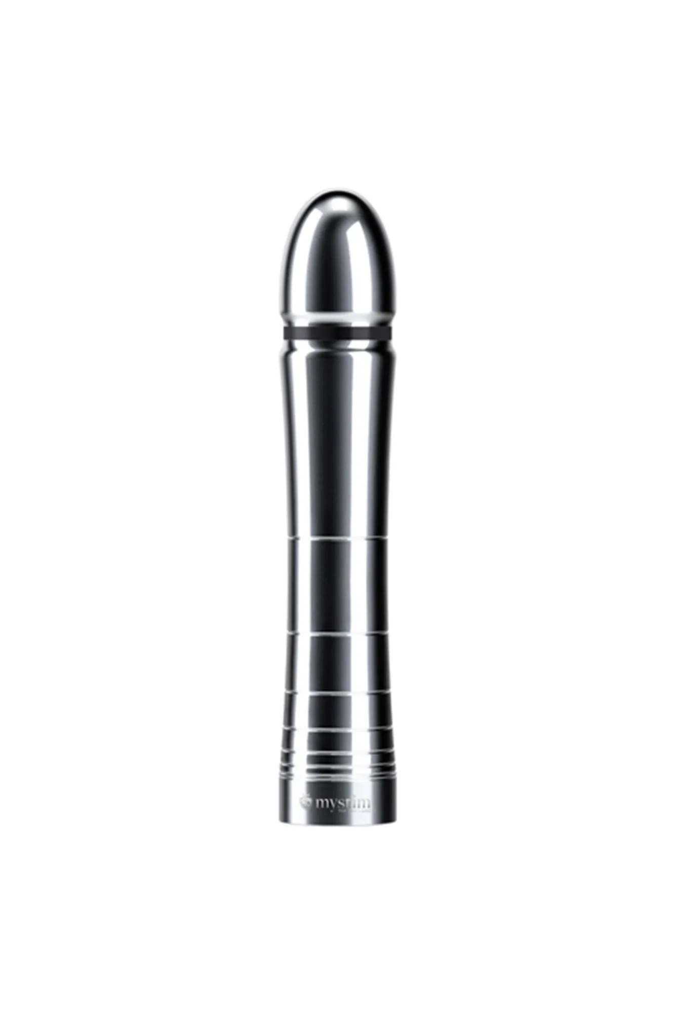 фаллоимитатор mystim glossy glen, электростимуляция, хирургическая сталь, серебряный, 14 см в Краснодаре