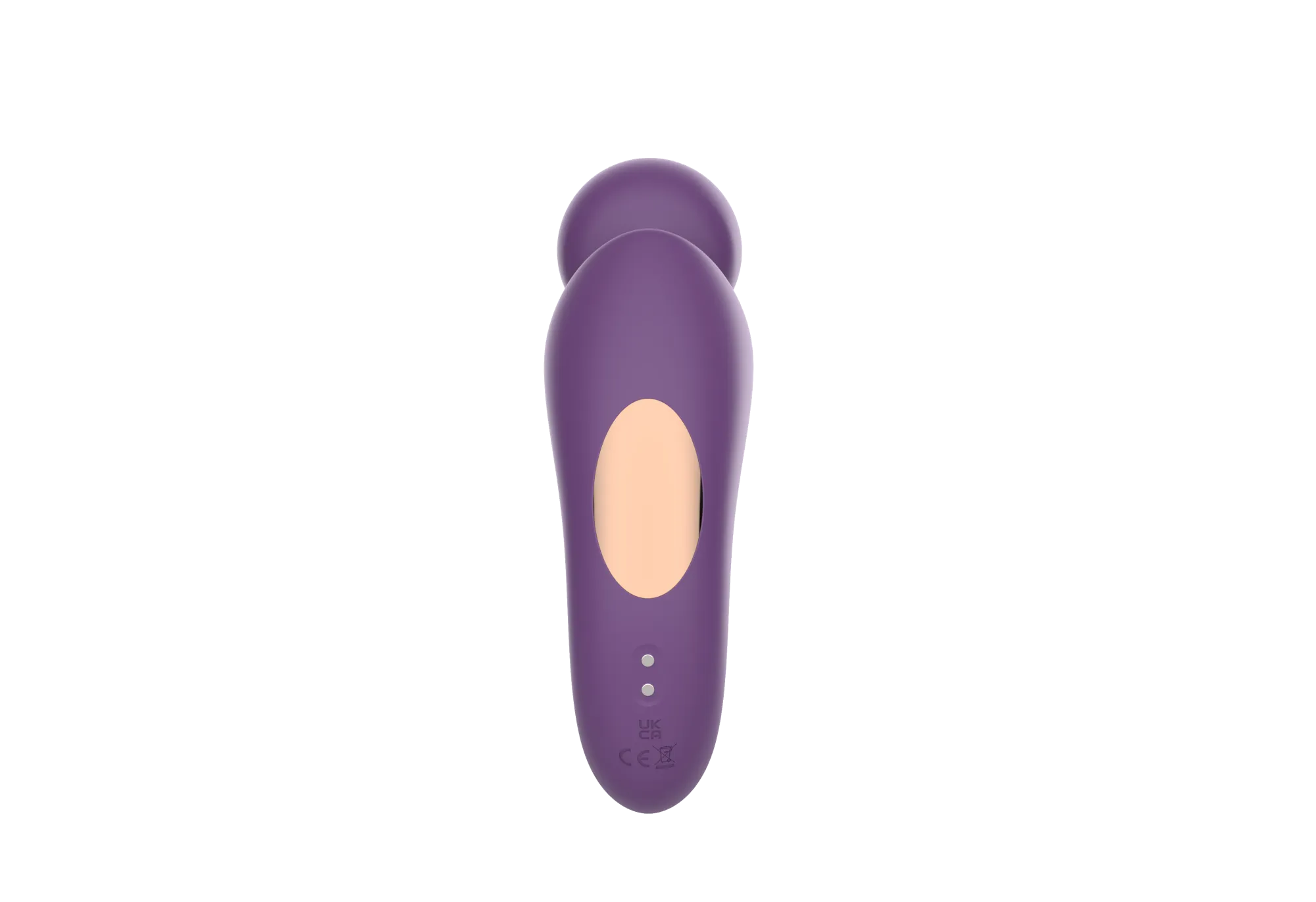вибратор- вонд с изогнутым корпусом secwell sw24125-purple в Краснодаре