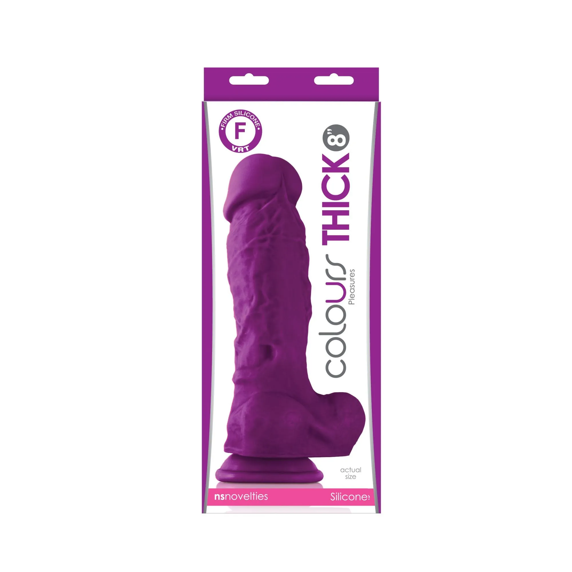 фаллоимитатор colours pleasures thick 8, фиолетовый в Краснодаре