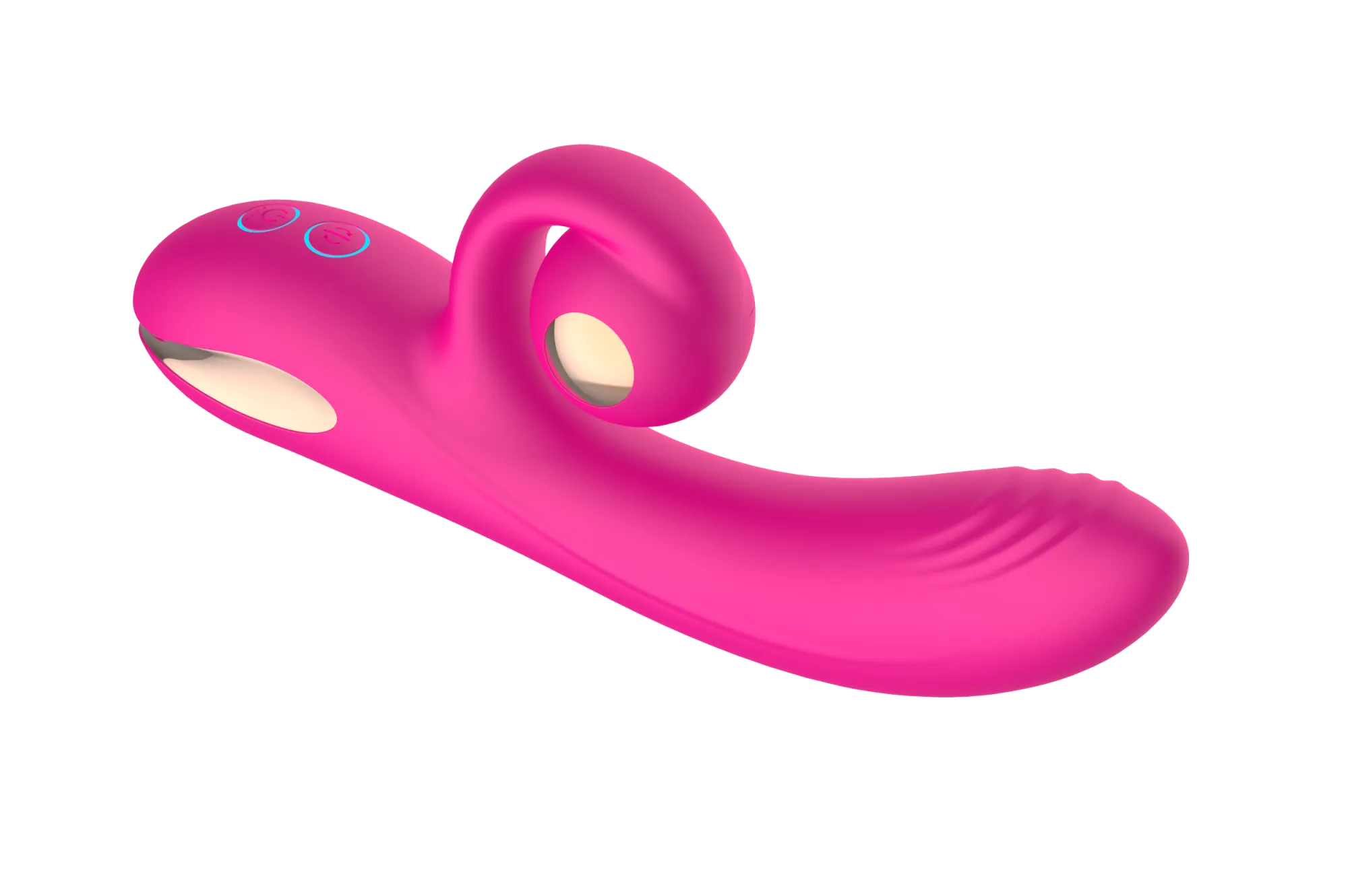 силиконовый вибратор-кролик с функцией вращения sw3052-hot-pink в Краснодаре