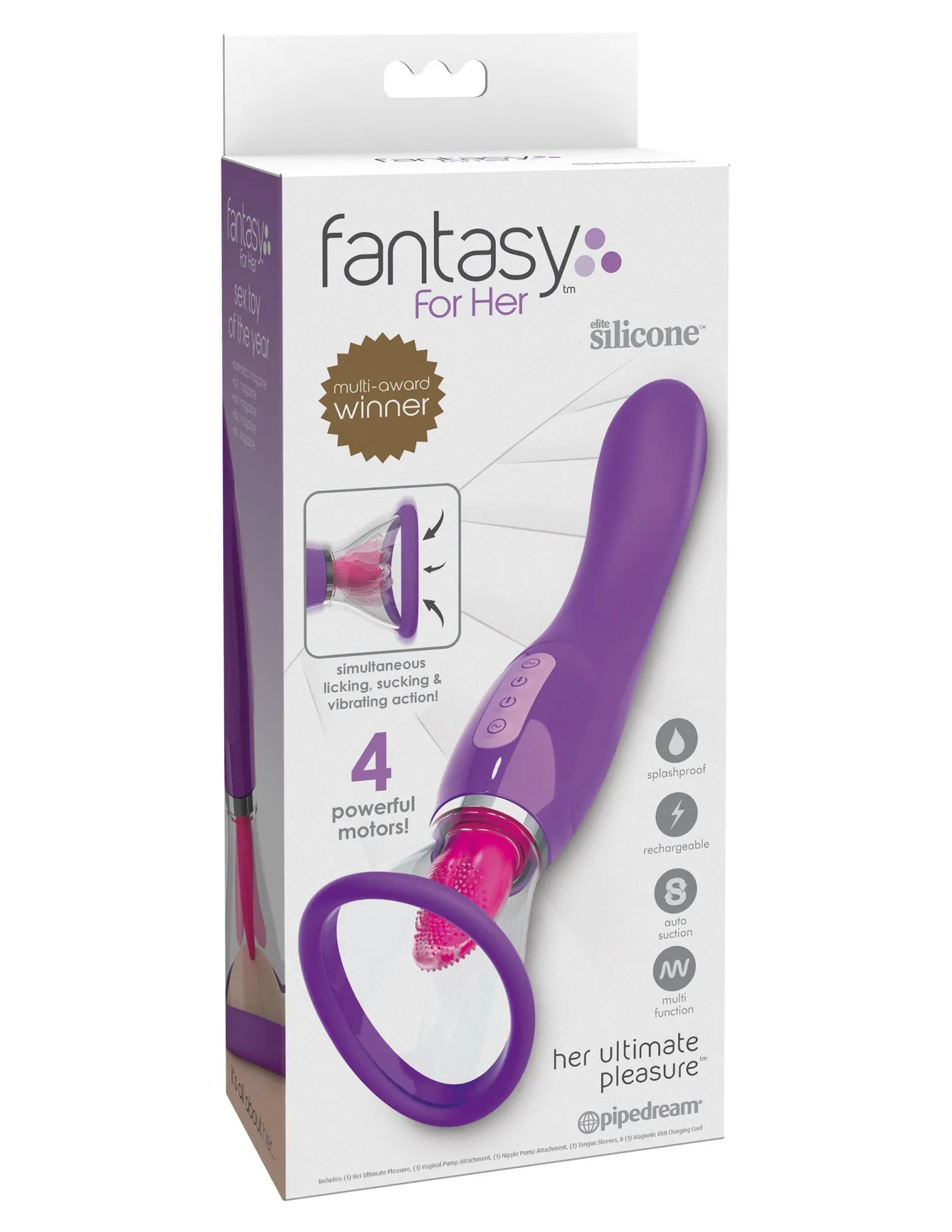 вибратор fantasy for her her ultimate pleasure - purple pipedream 494312pd в Краснодаре