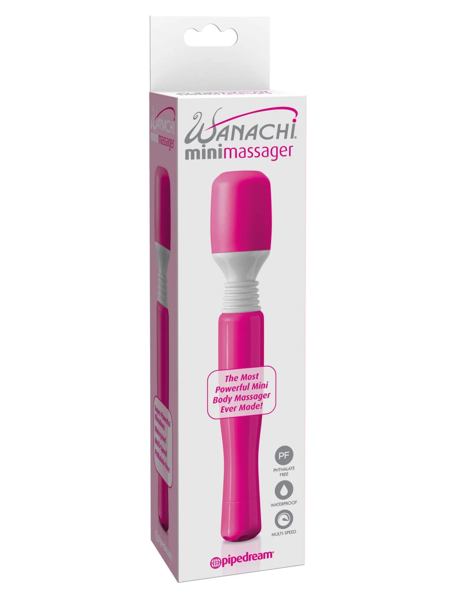 вибратор pipedream mini wanachi massager, розовый в Краснодаре