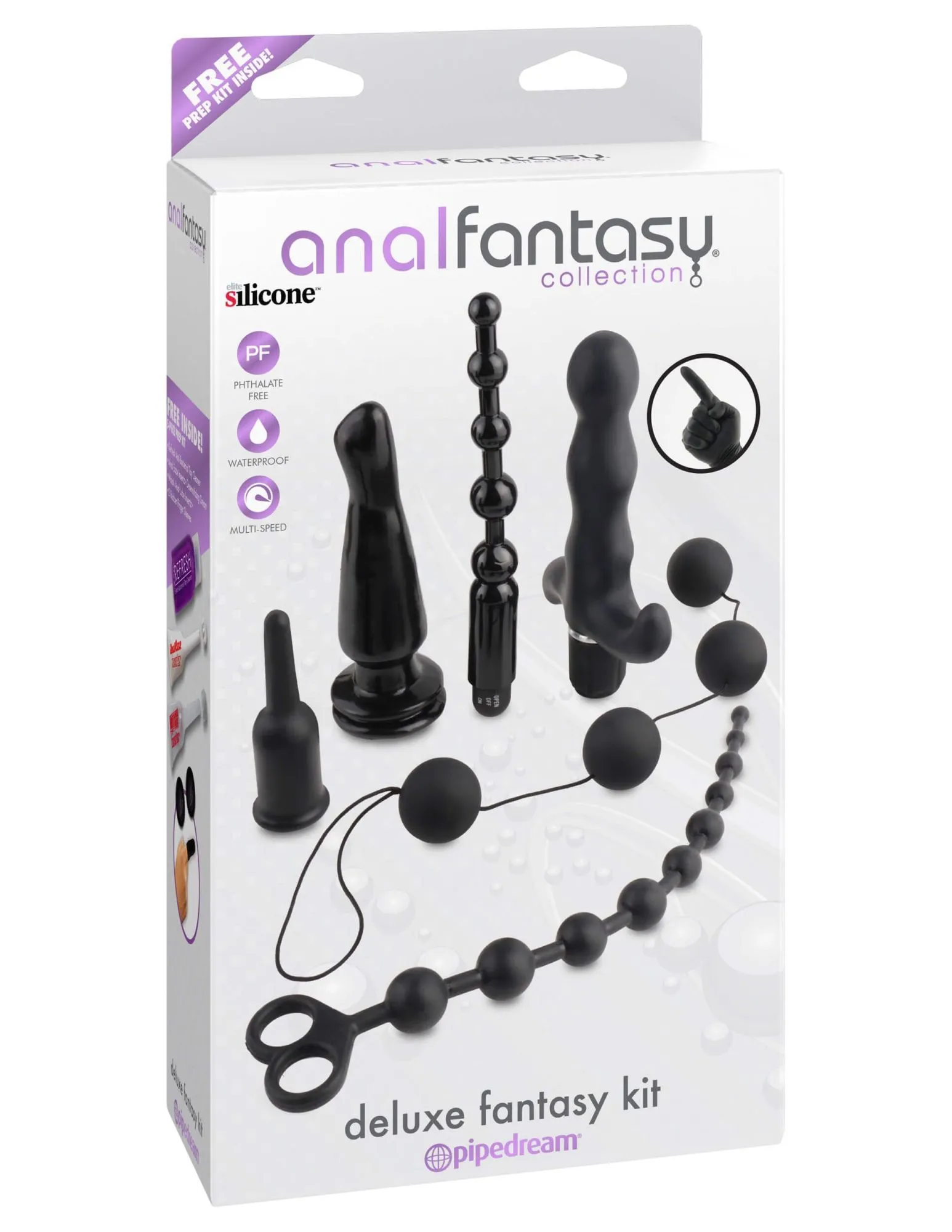 набор анальных игрушек pipedream deluxe fantasy kit, черный в Краснодаре