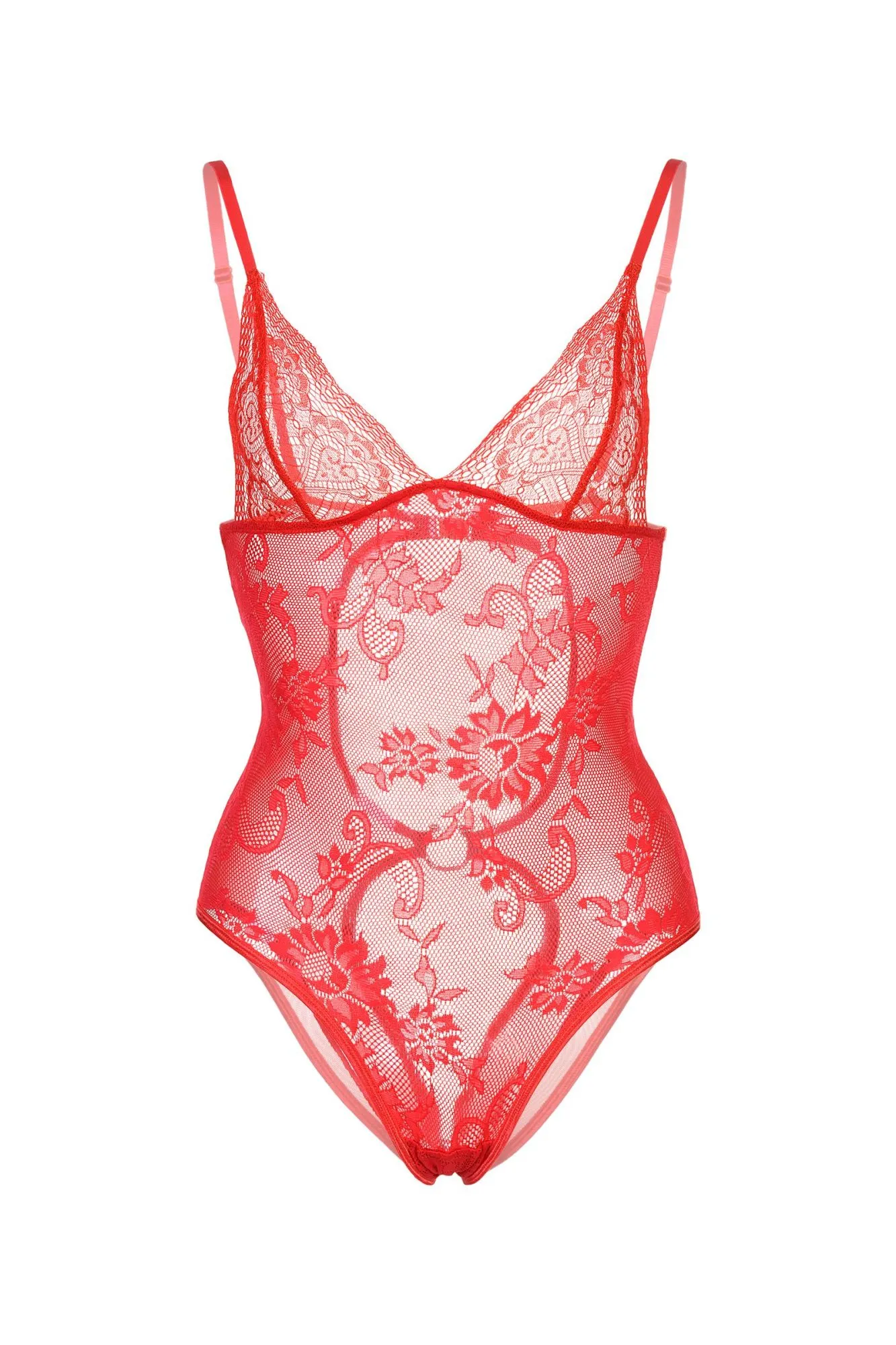 Эротическое боди candy girl c интимным доступом, красное, os в Краснодаре