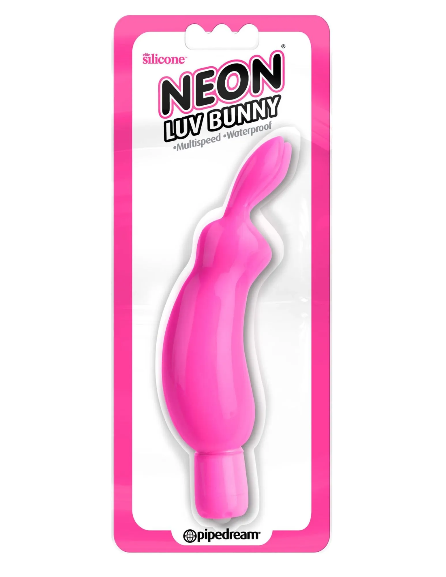 мини-вибратор pipedream neon luv bunny, розовый в Краснодаре