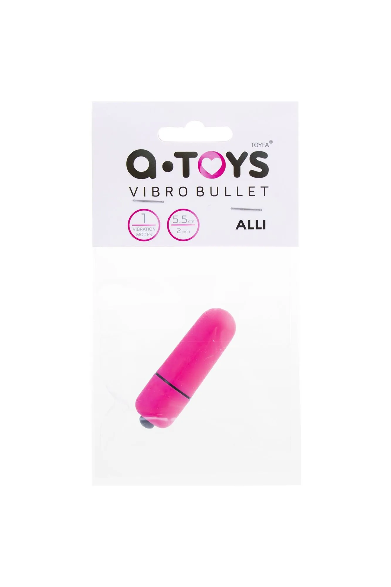 вибропуля a-toys alli abs пластик, розовый в Краснодаре