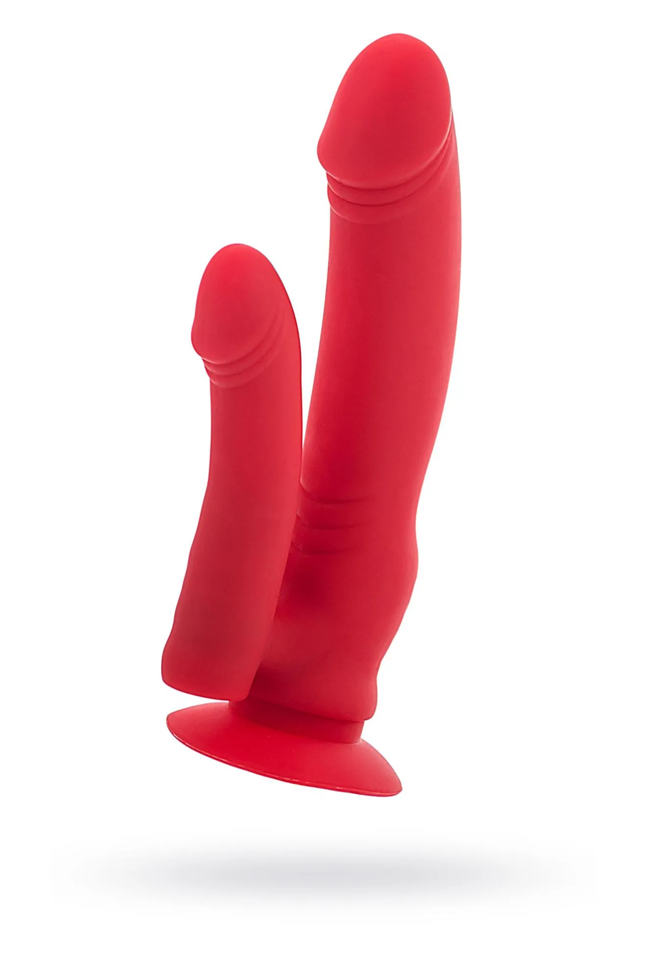 анально-вагинальный вибратор black & red by toyfa, силикон, красный, 19,5 см в Краснодаре