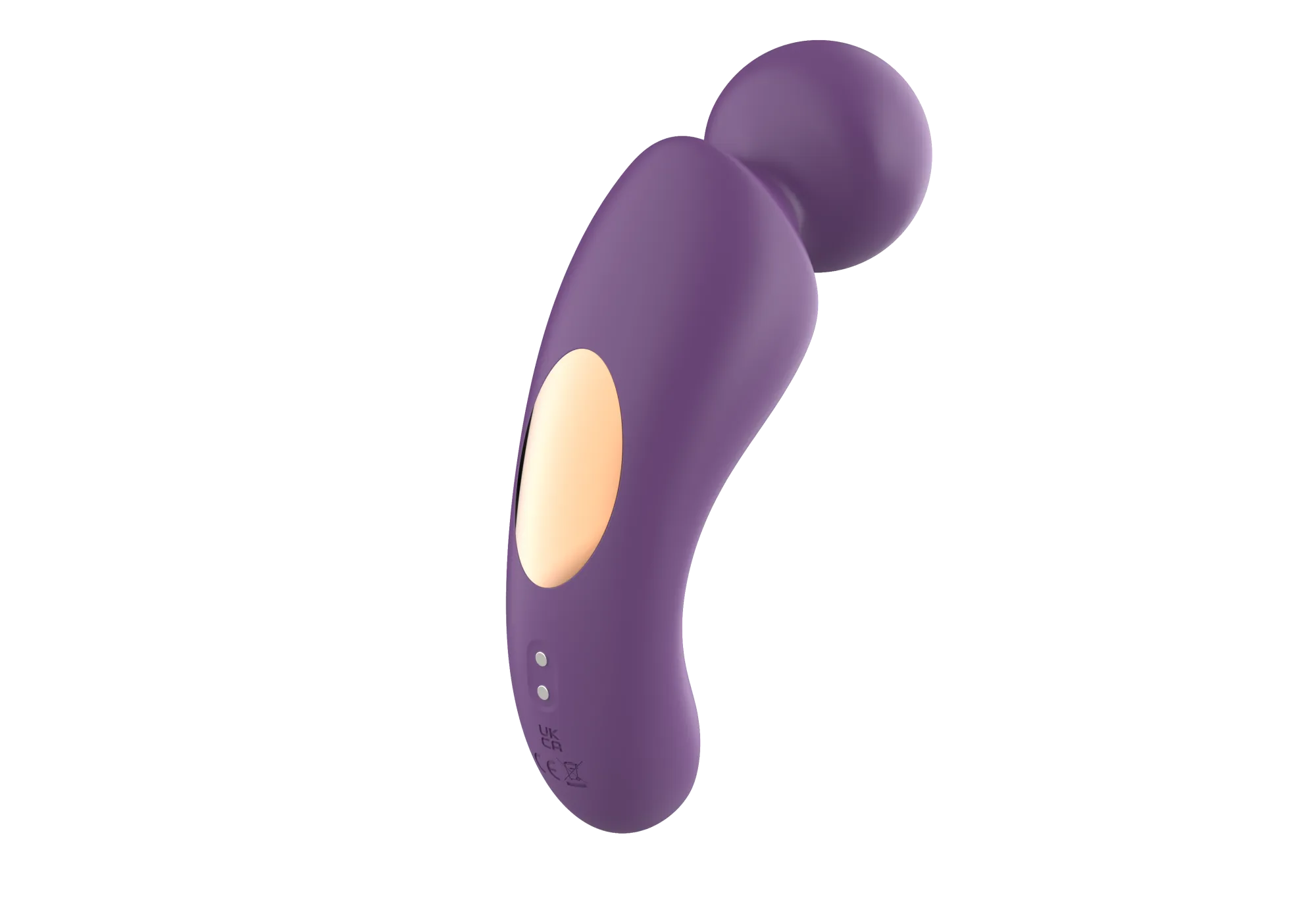 вибратор- вонд с изогнутым корпусом secwell sw24125-purple в Краснодаре