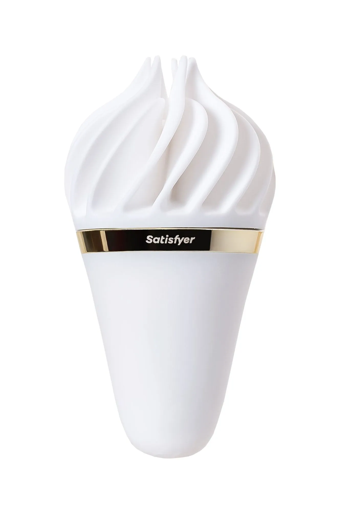 вибромассажер satisfyer layons sweet treat, силикон, белый, 10,4 см. в Краснодаре