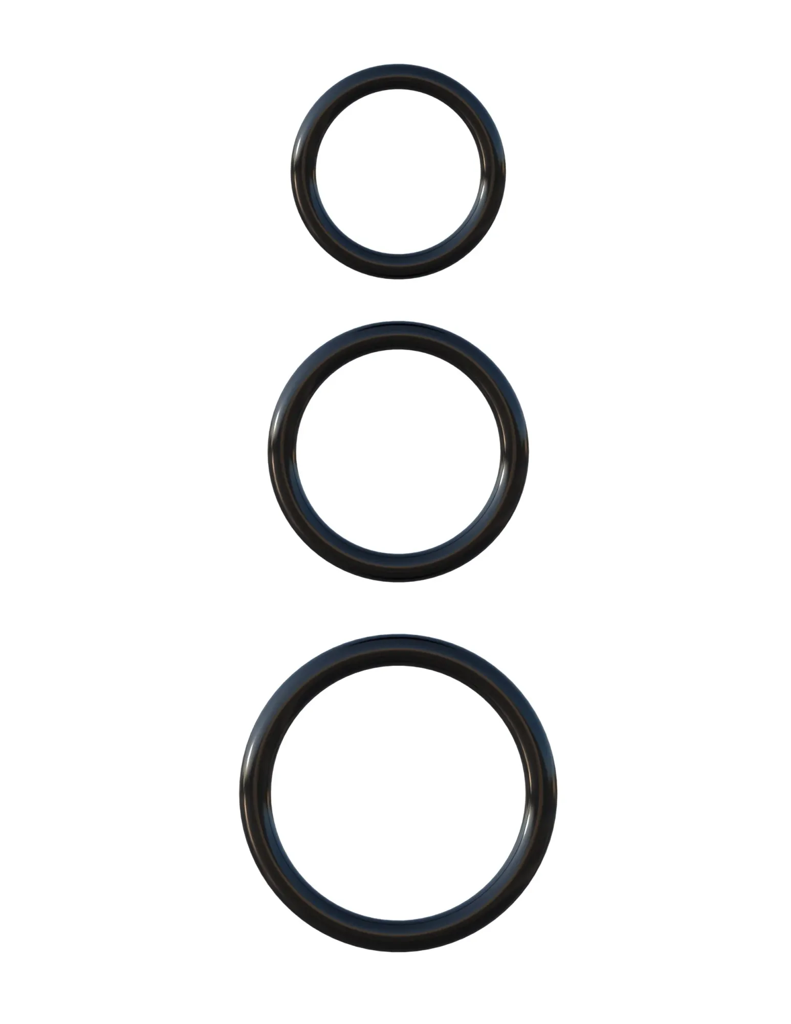 набор эрекционных колец fantasy c-ringz silicone 3-ring stamina set - black pipedream 591223pd в Краснодаре