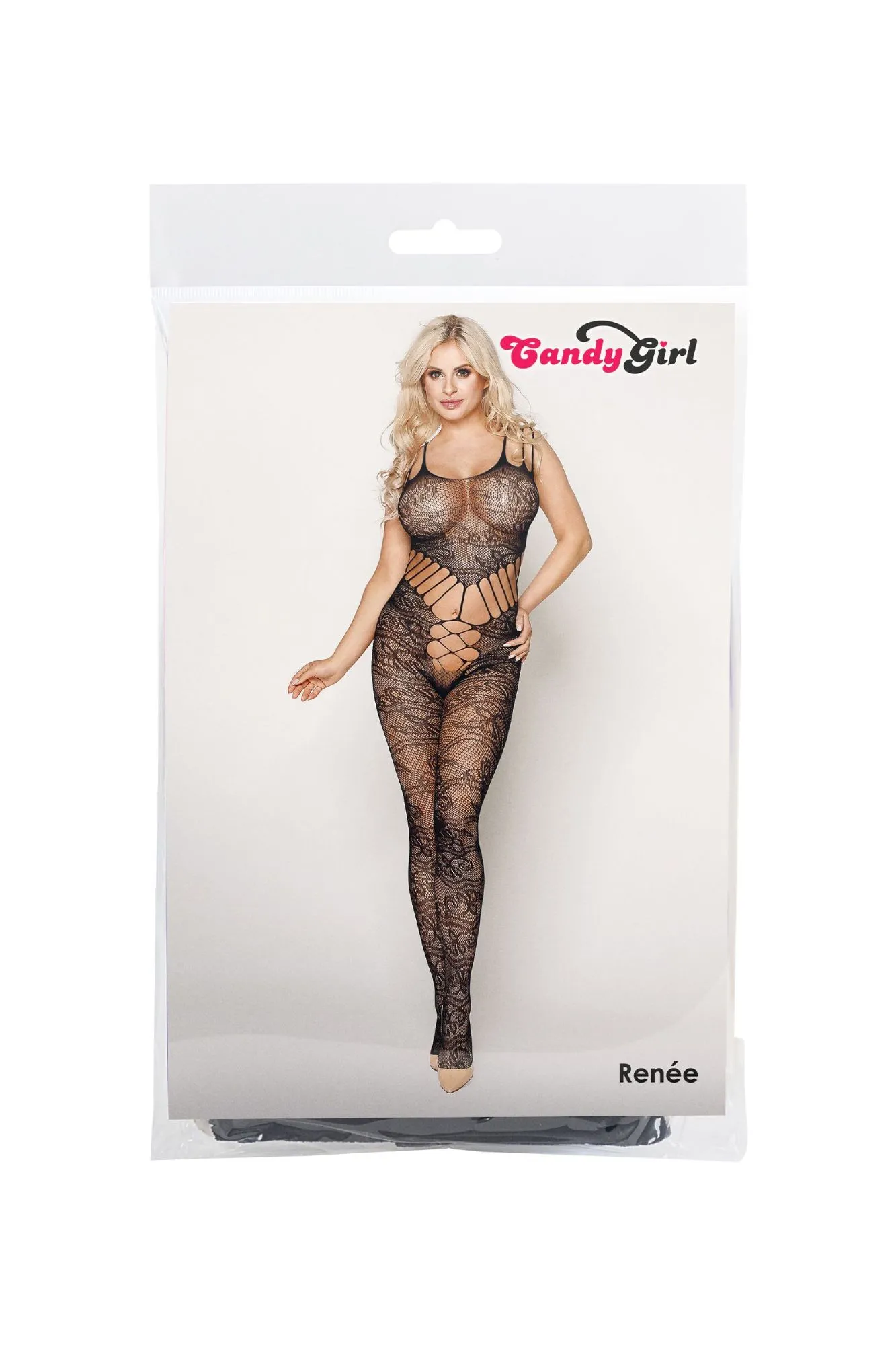Эротическое костюм-сетка candy girl renée черная, os в Краснодаре