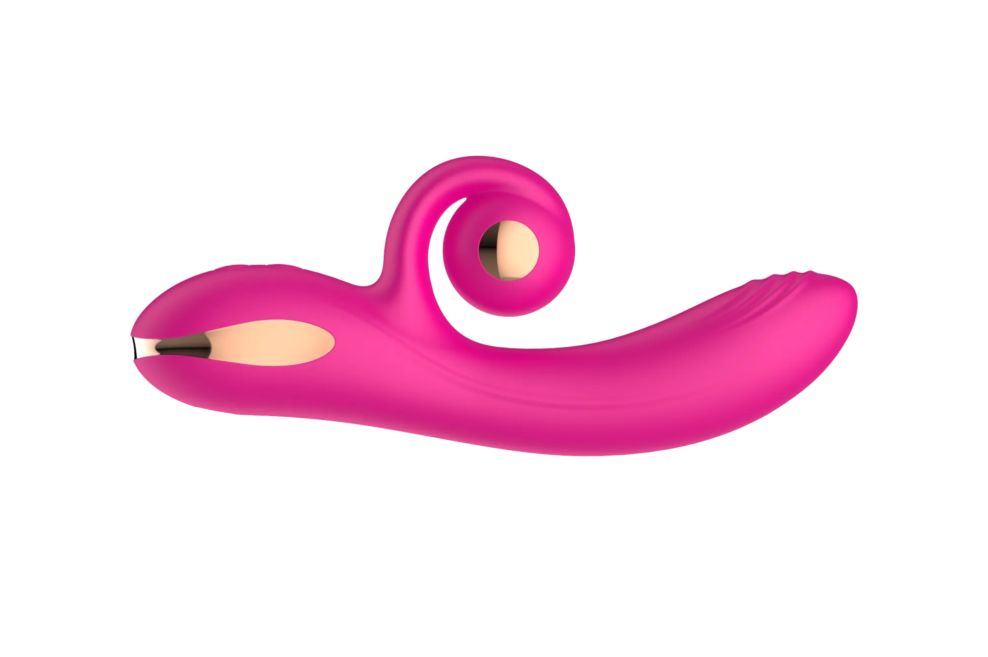 силиконовый вибратор-кролик с функцией вращения sw3052-hot-pink в Краснодаре