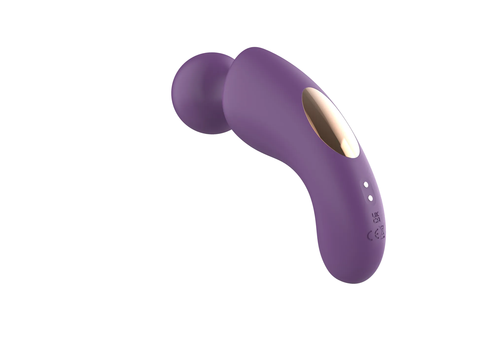 вибратор- вонд с изогнутым корпусом secwell sw24125-purple в Краснодаре