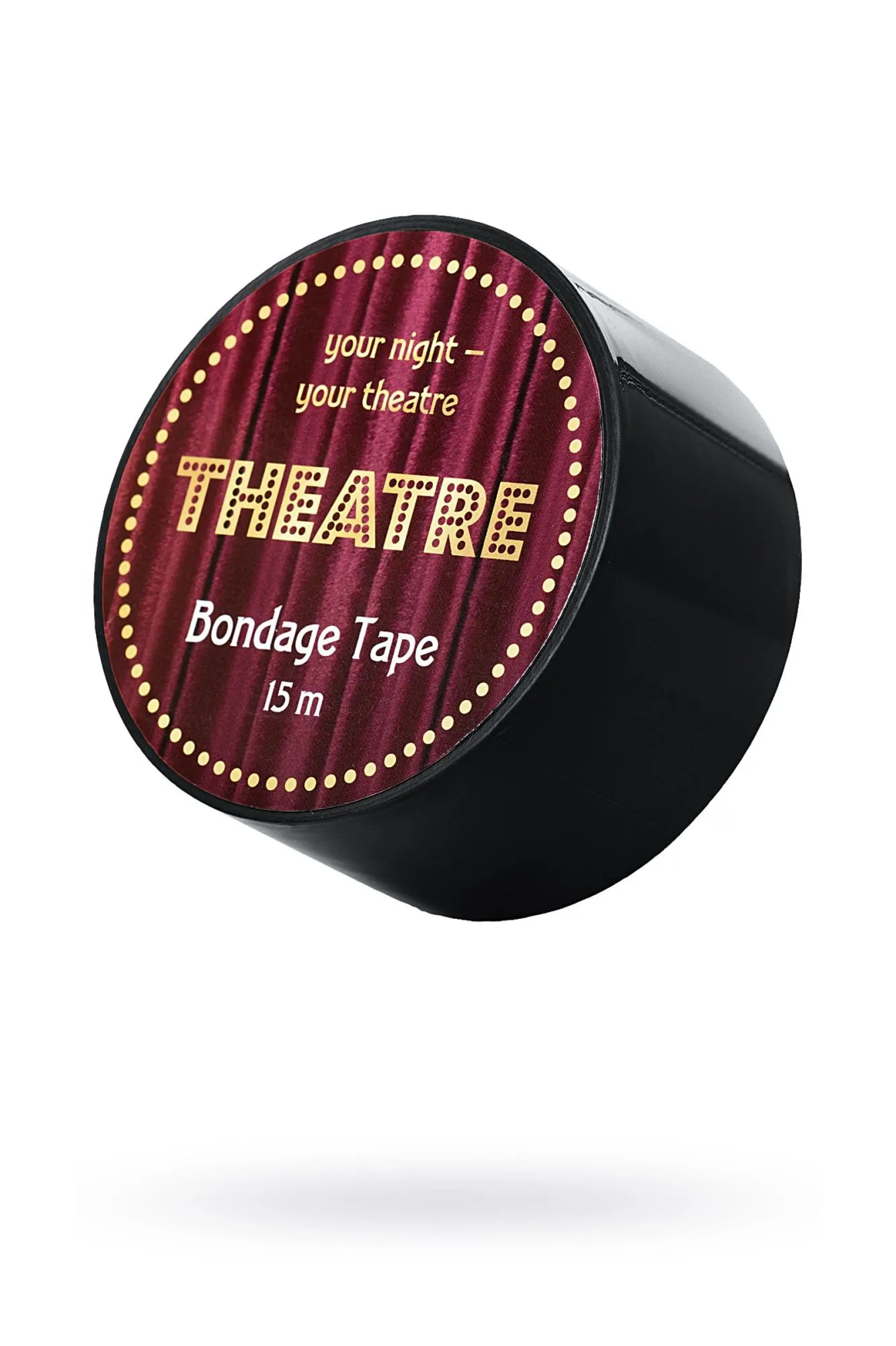 бондажный скотч toyfa theatre, черный, 15 м в Краснодаре