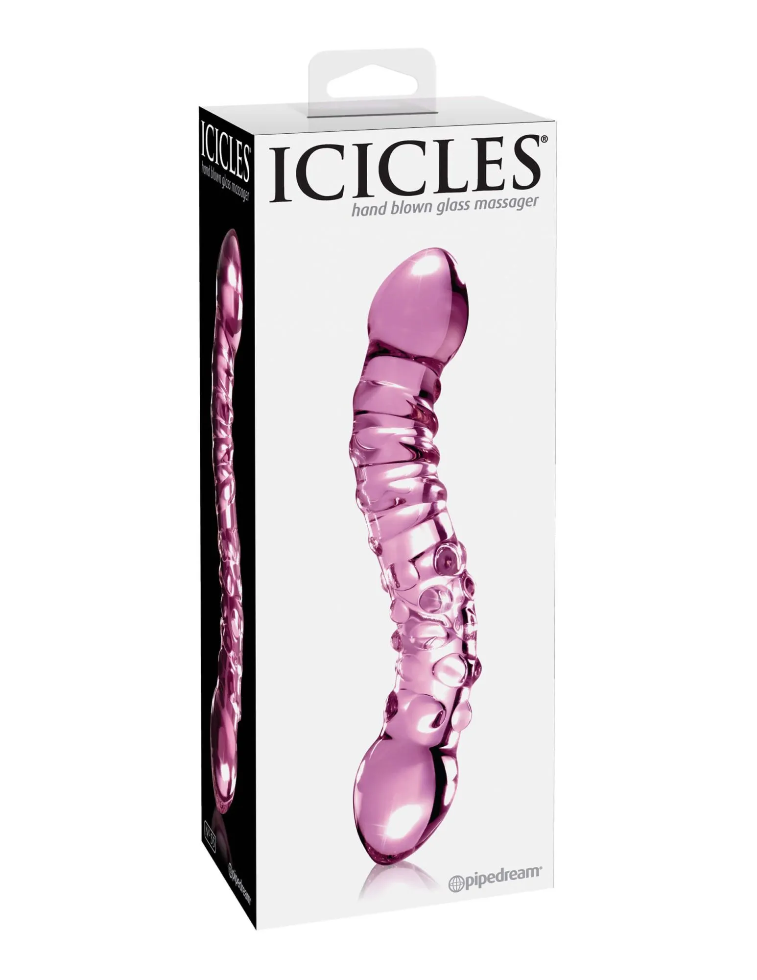 стимулятор стеклянный pipedream icicles no 55, розовый в Краснодаре