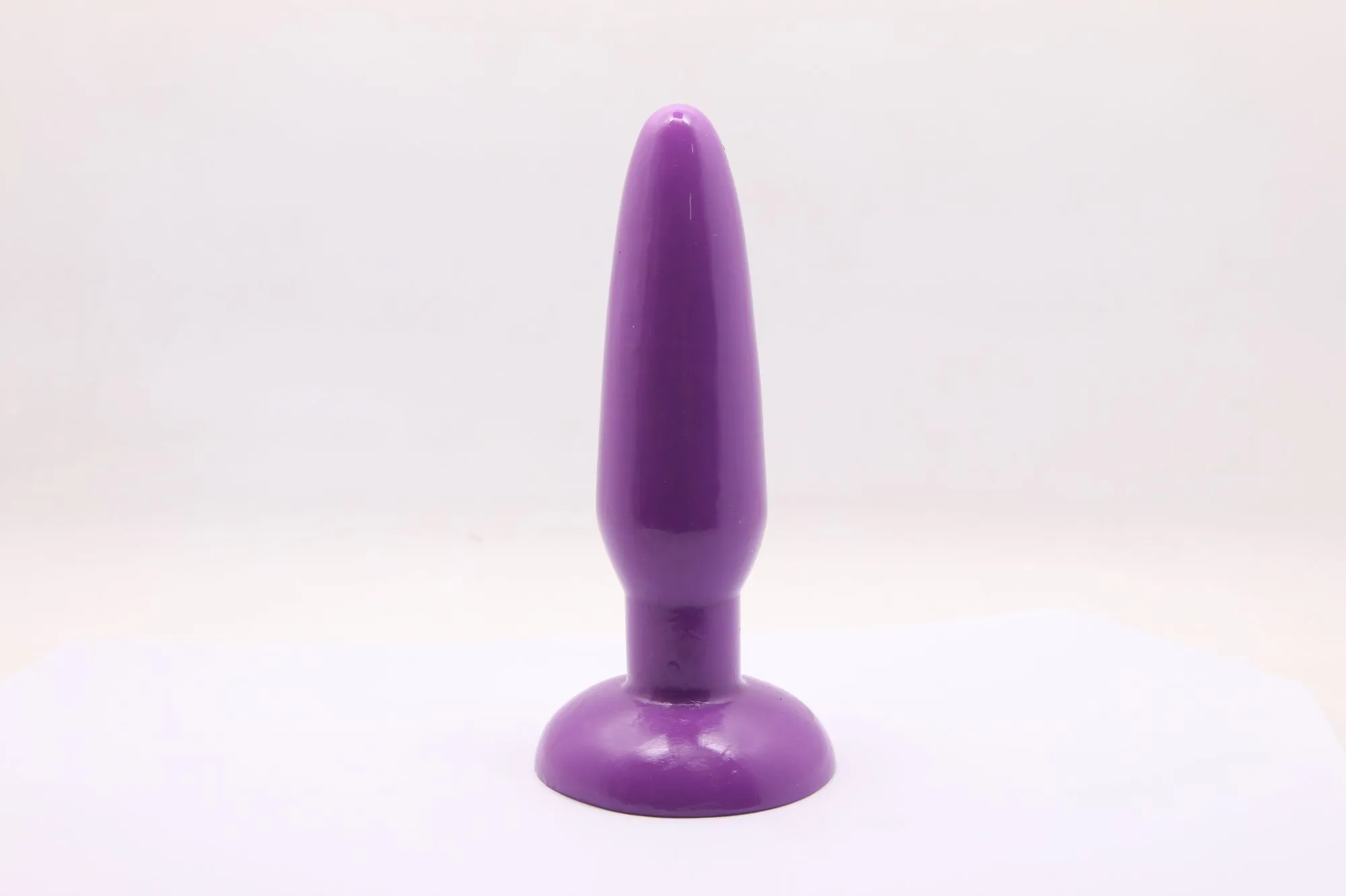 анальная пробка с присоской 3,7 см purple bi-017001r в Краснодаре