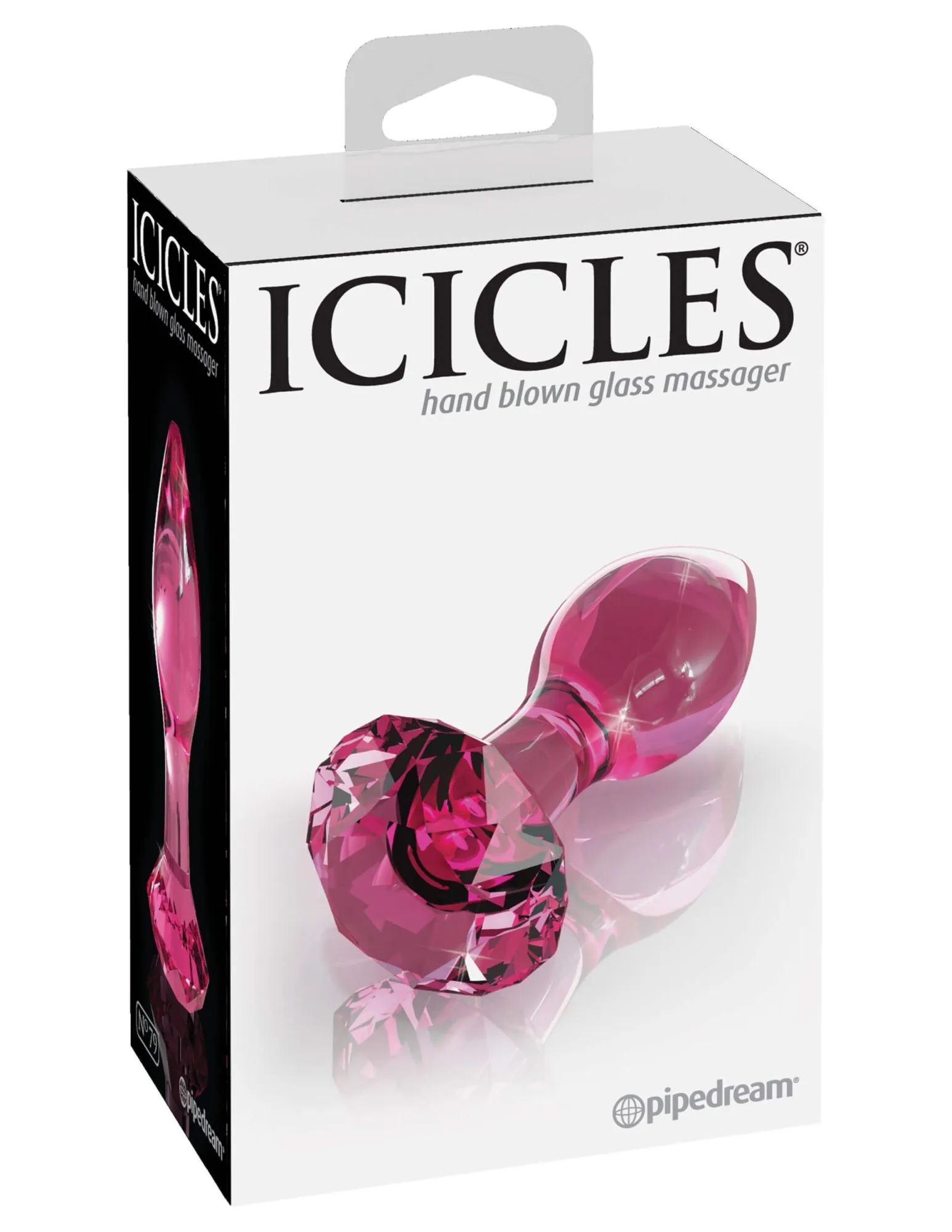 анальная пробка стеклянная pipedream icicles no 79, розовая в Краснодаре