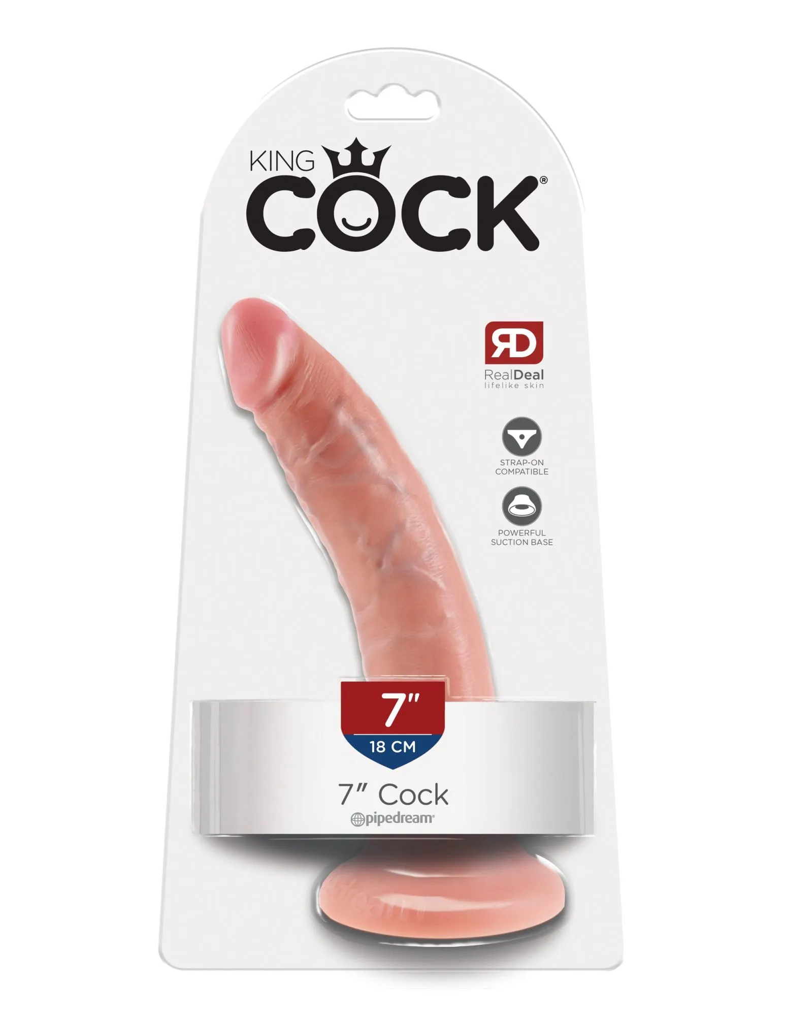 фаллоимитатор king cock 7" cock - flesh pipedream 550221pd в Краснодаре
