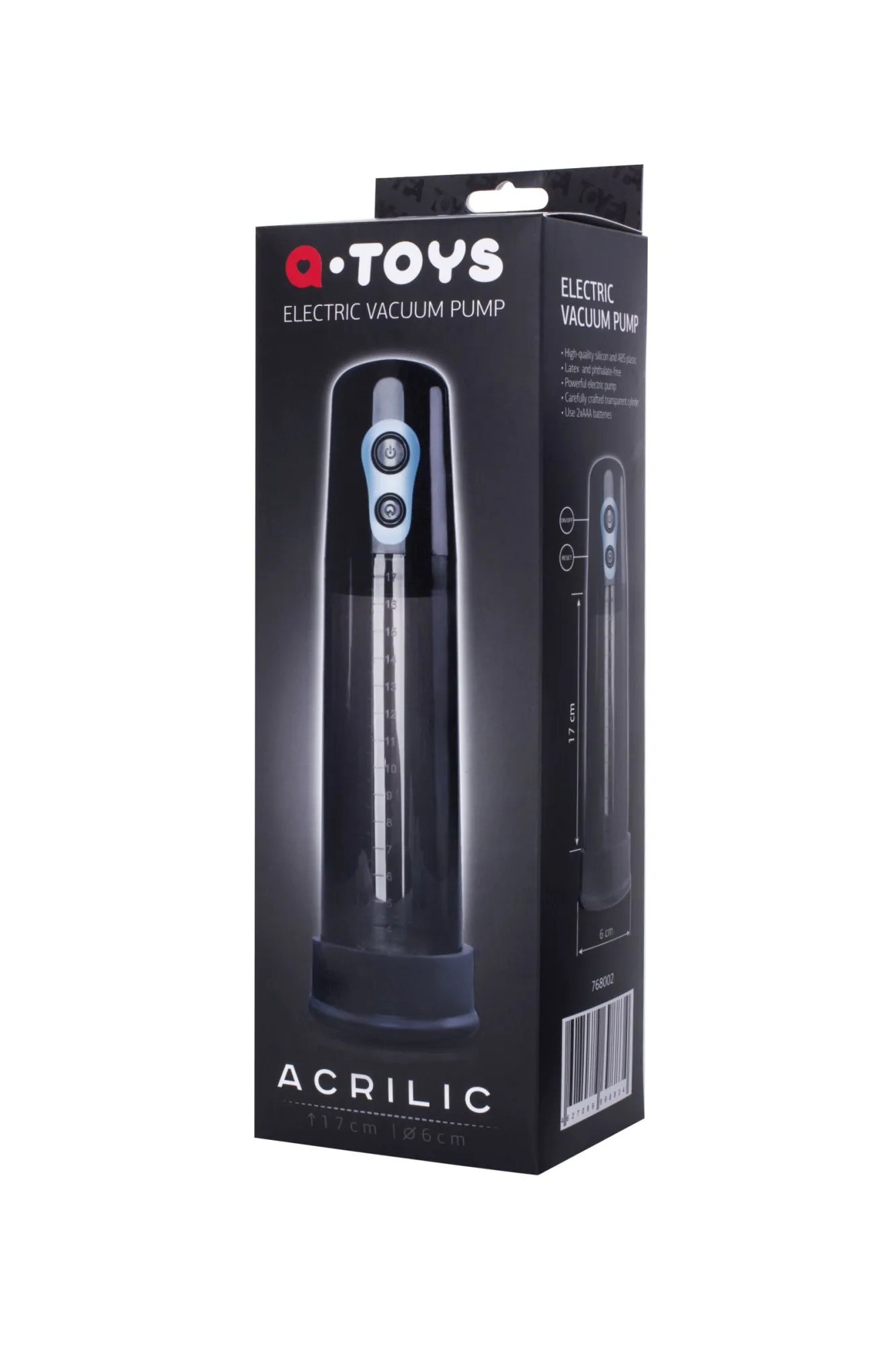 помпа для пениса toyfa  a-toys acrilic, силикон, чёрный, 26 см в Краснодаре