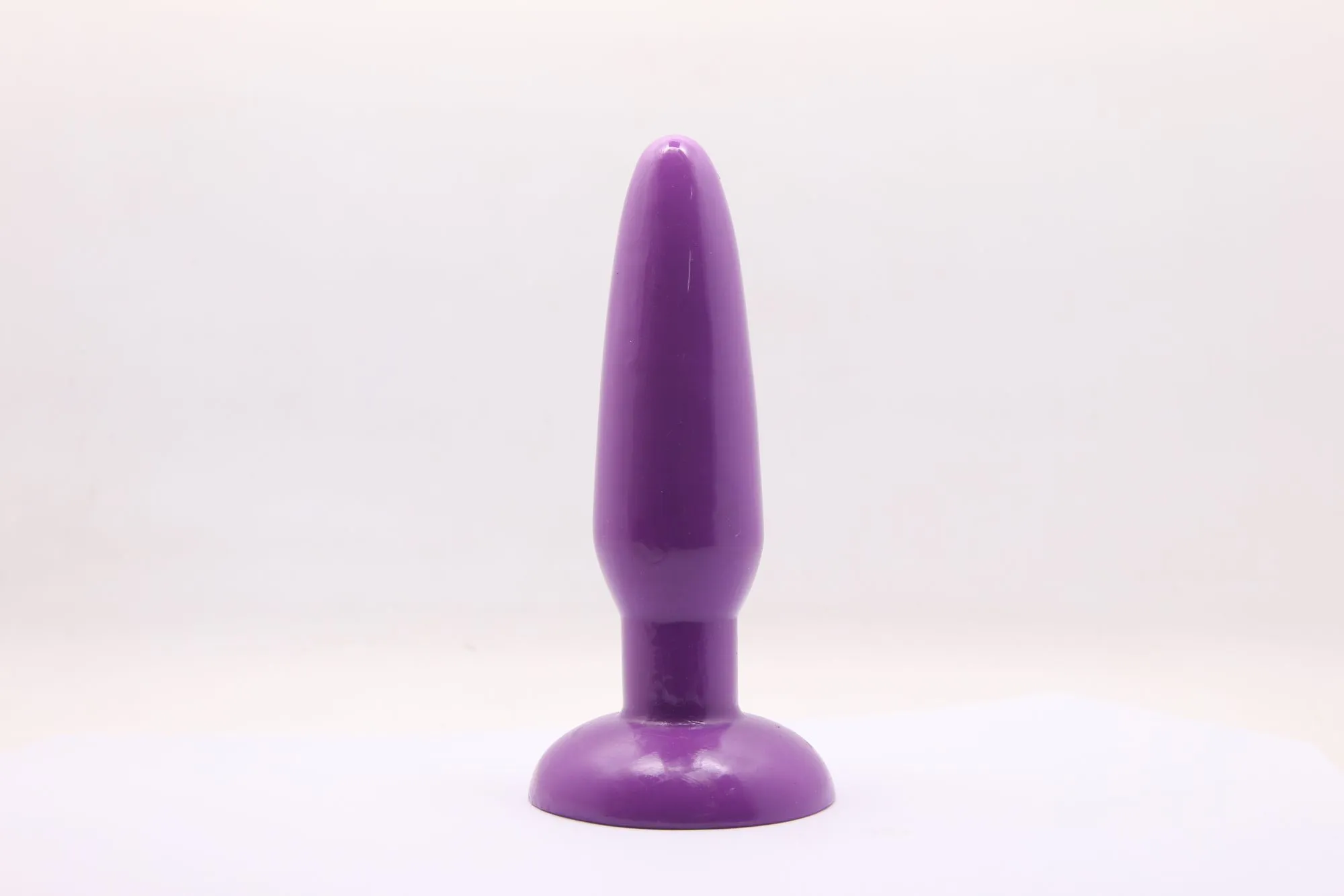 анальная пробка с присоской 3,7 см purple bi-017001r в Краснодаре