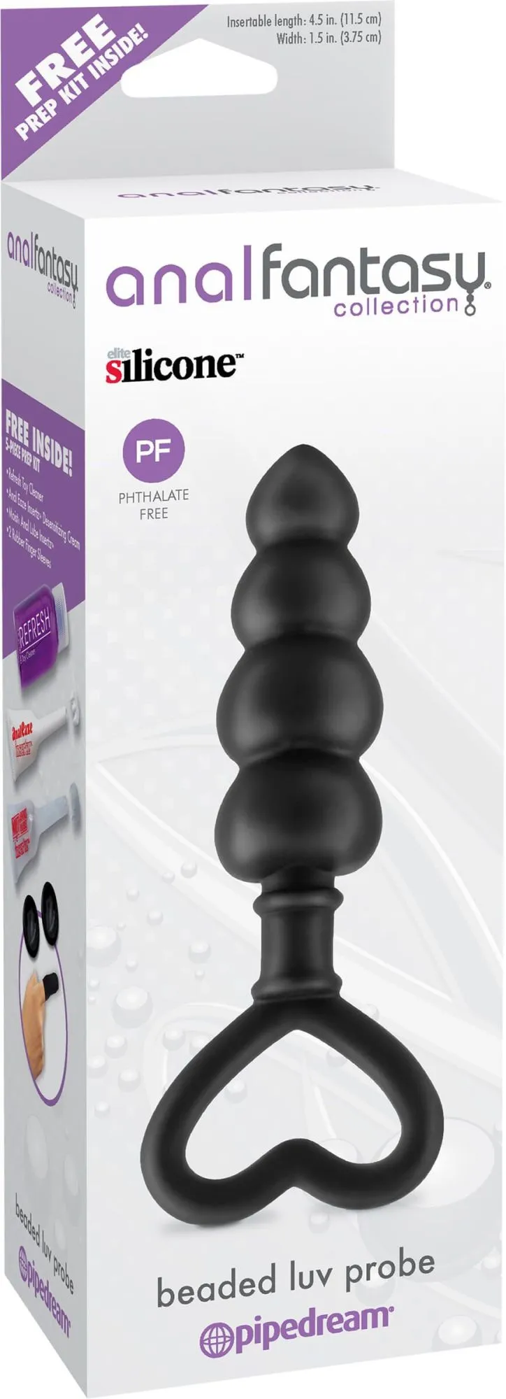 анальная втулка pipedream beaded luv probe, черная в Краснодаре