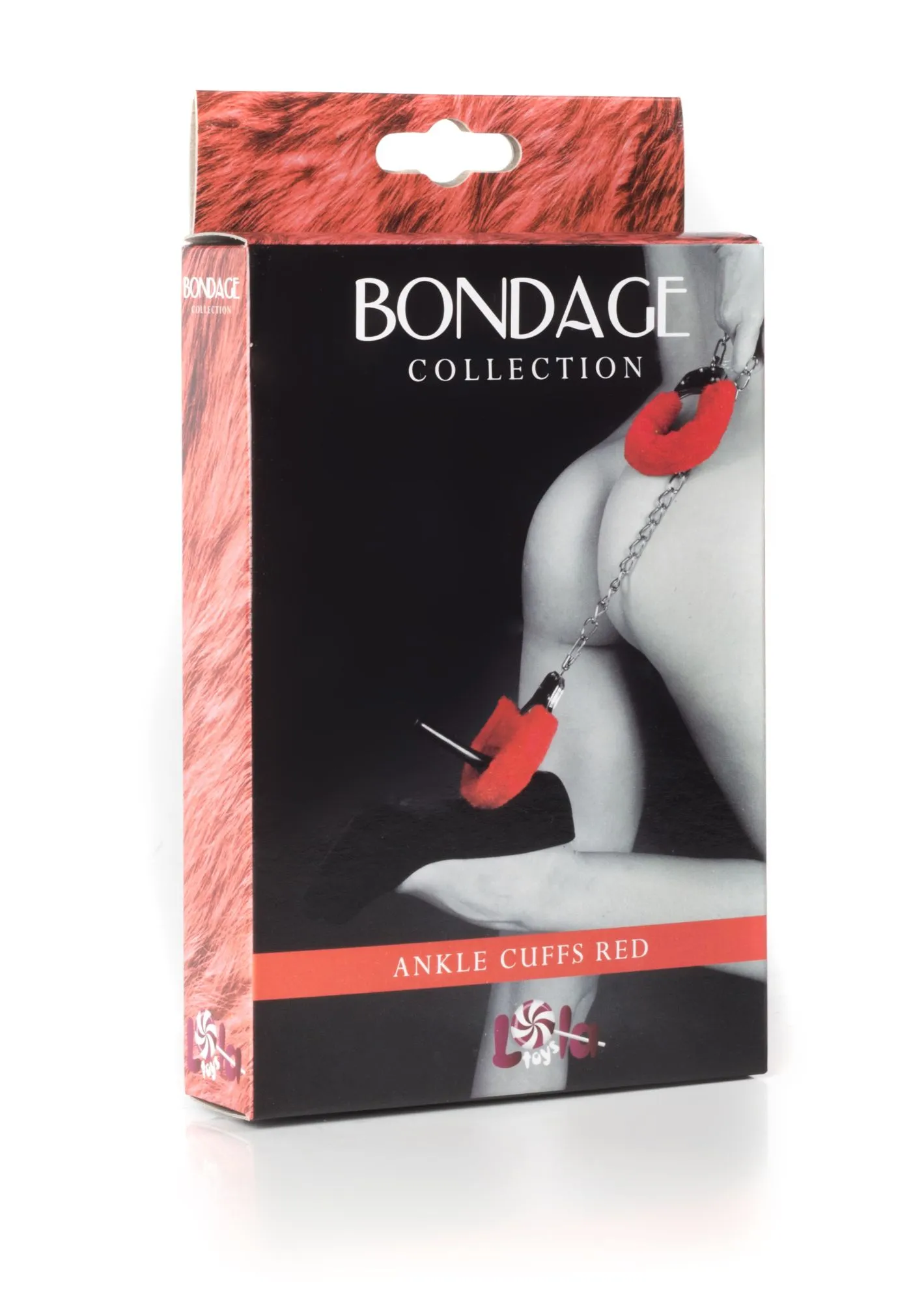 меховые оковы на ноги bondage красные 1020-02lola в Краснодаре