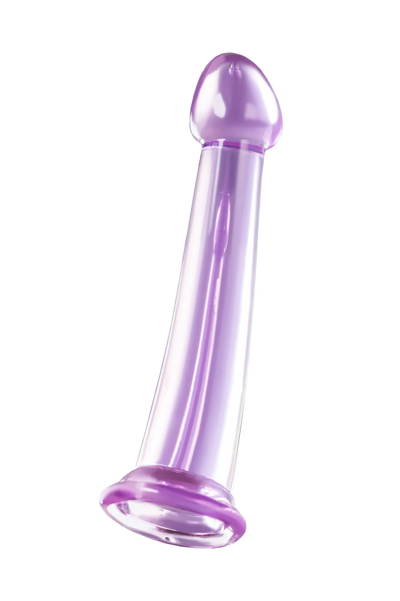 нереалистичный фаллоимитатор jelly dildo m toyfa basic, tpe, фиолетовый, 18 см в Краснодаре