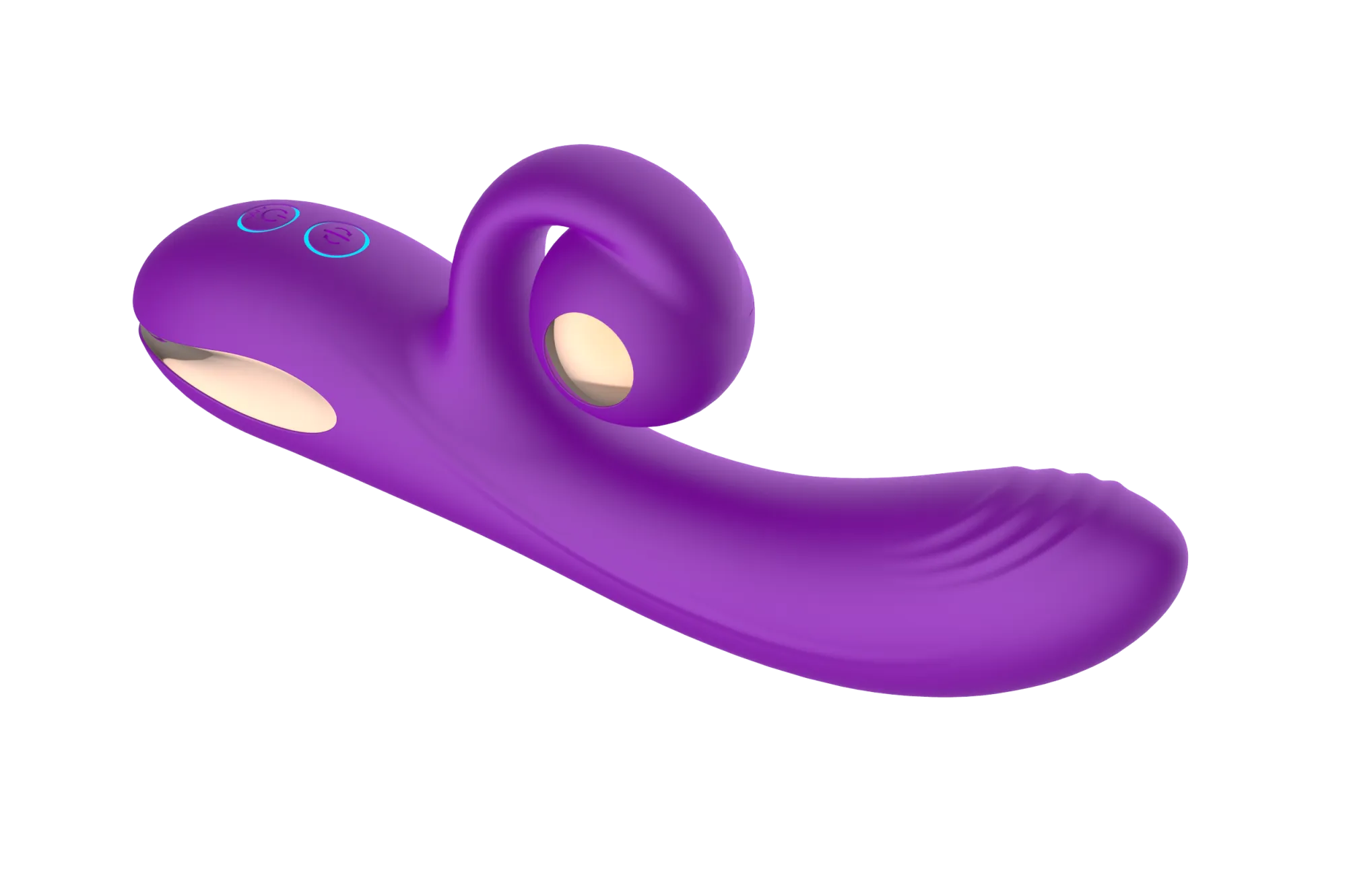 силиконовый вибратор-кролик с функцией вращения sw3052-purple в Краснодаре