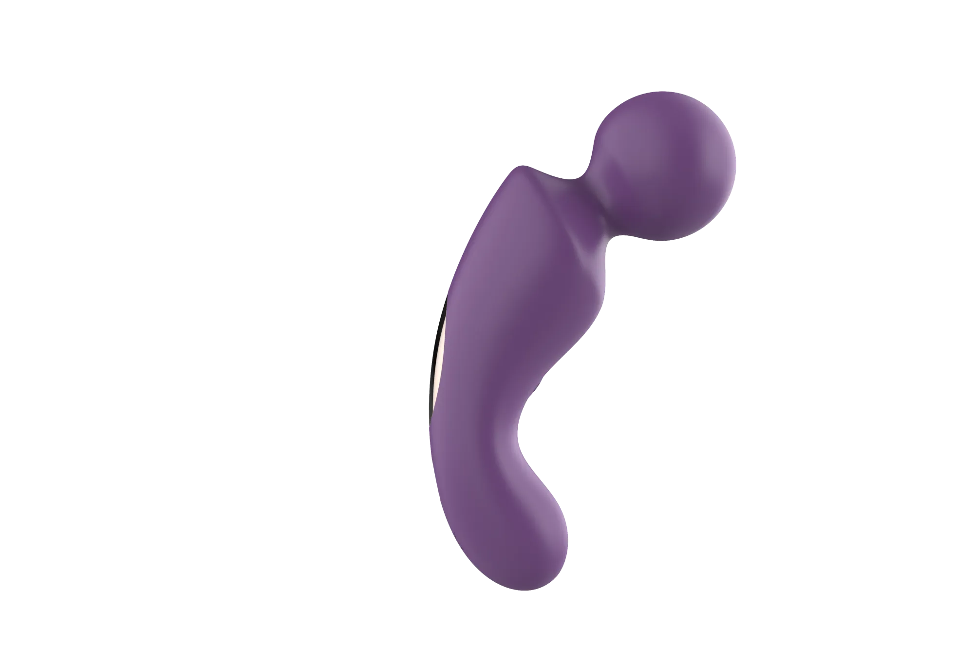 вибратор- вонд с изогнутым корпусом secwell sw24125-purple в Краснодаре