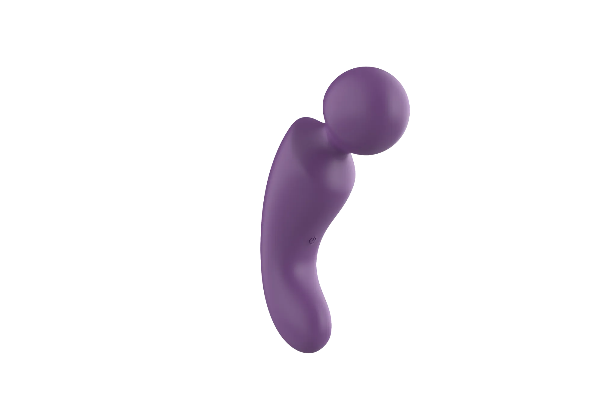 вибратор- вонд с изогнутым корпусом secwell sw24125-purple в Краснодаре