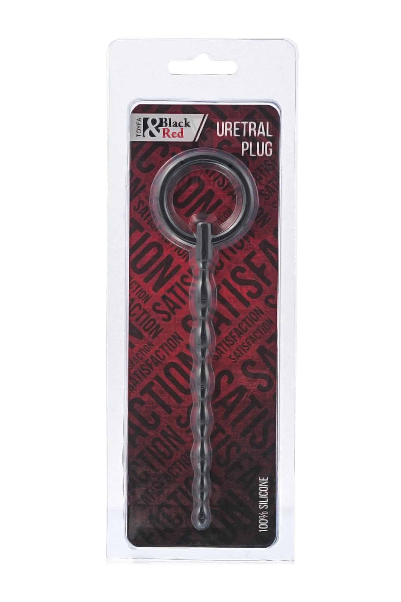 уретральный плаг black & red by toyfa, силикон, чёрный, 16 см в Краснодаре