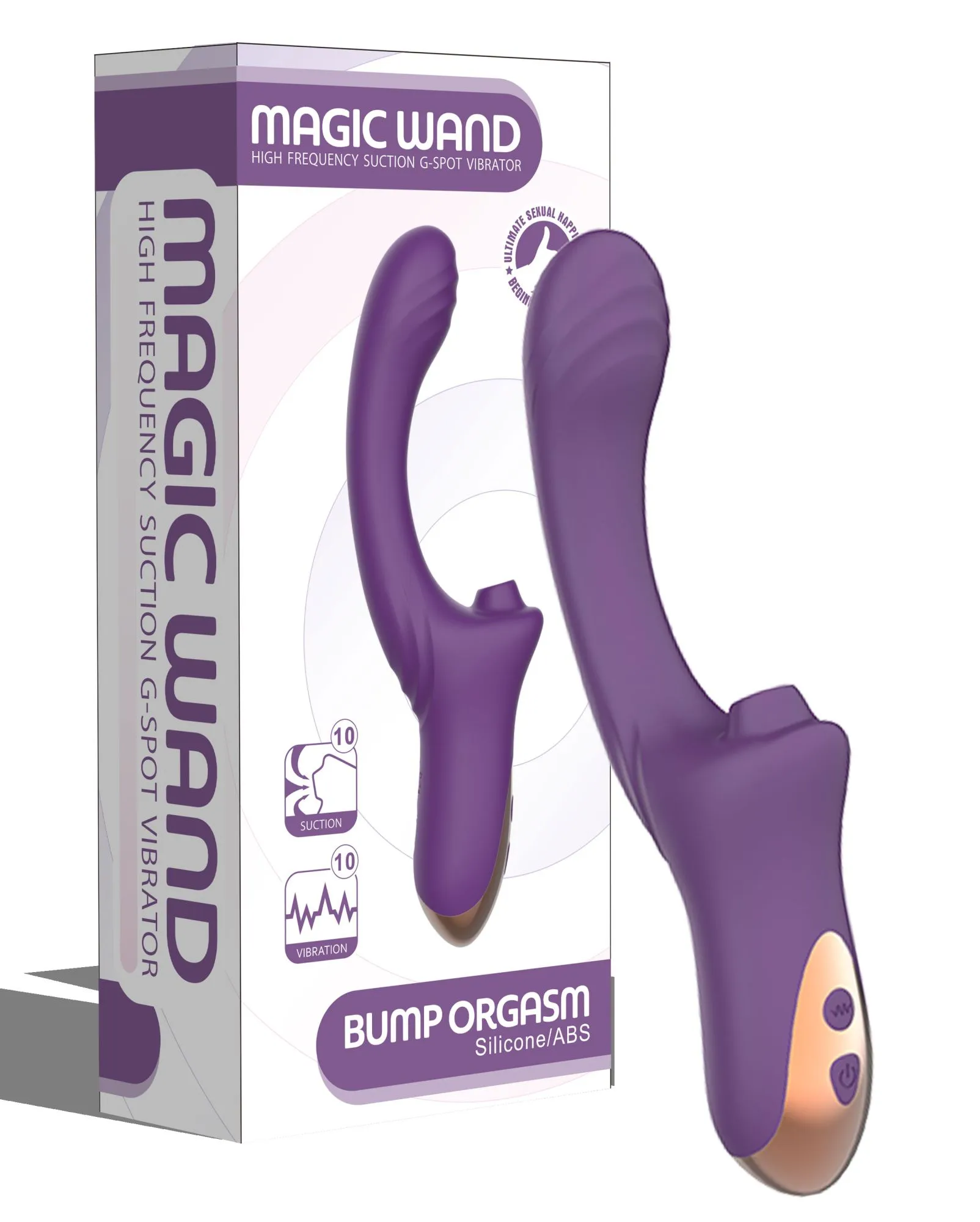 вагинально-клиторальный вибратор secwell sw3044-purple в Краснодаре