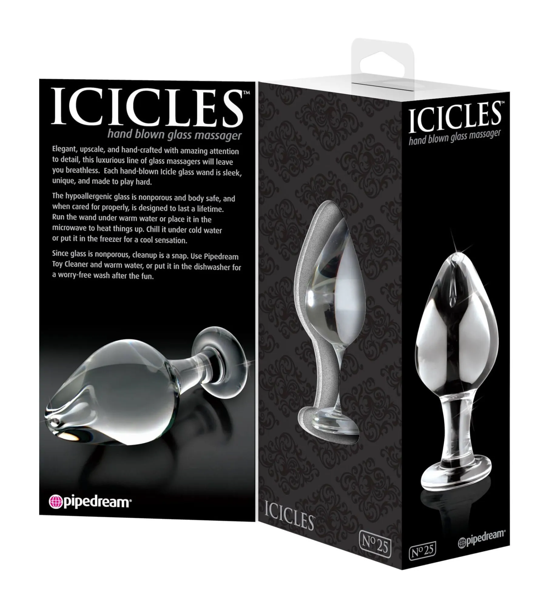 анальная пробка pipedream icicles № 25, стеклянная в Краснодаре