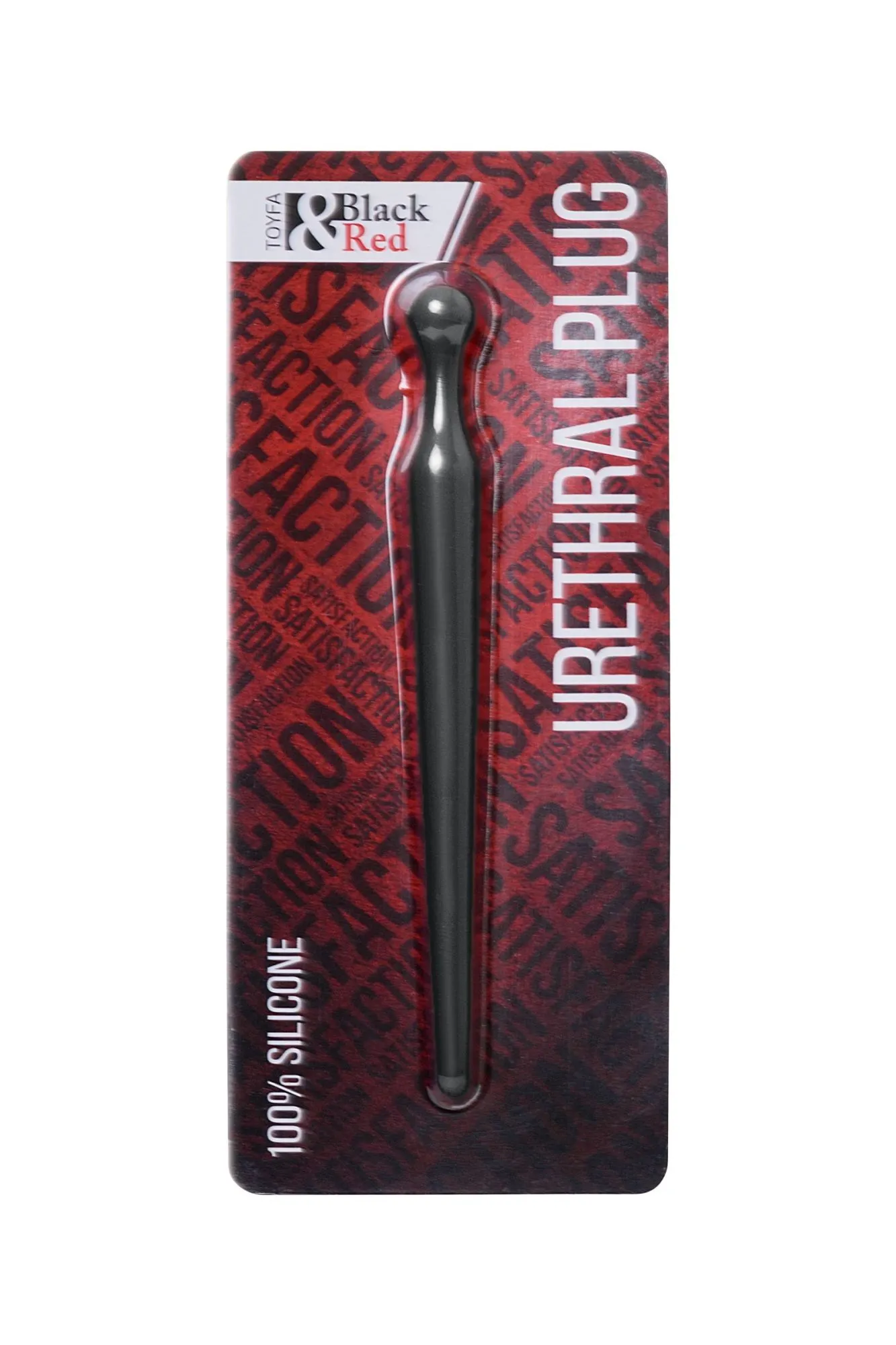 уретральный плаг black&red by toyfa, силикон, черный, 10 см в Краснодаре