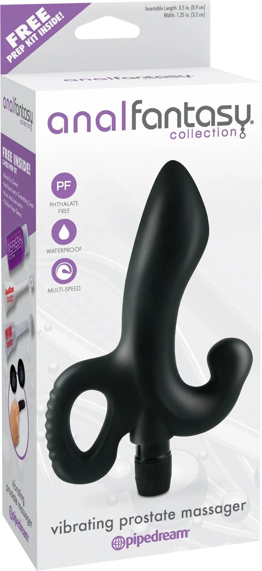 массажер простаты pipedream vibrating prostate massager, с вибрацией, чёрный в Краснодаре