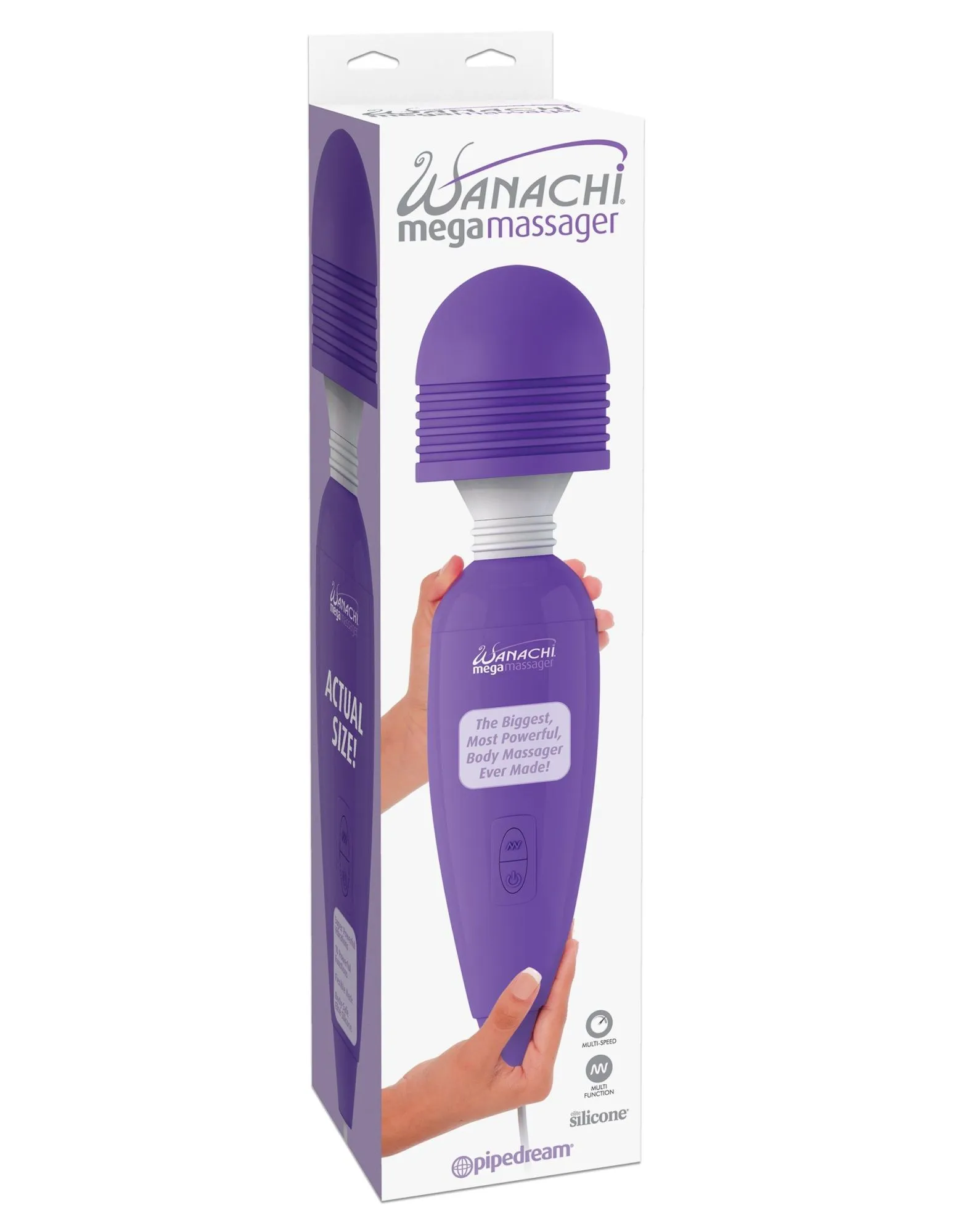 вибратор pipedream wanachi mega massager, фиолетовый в Краснодаре