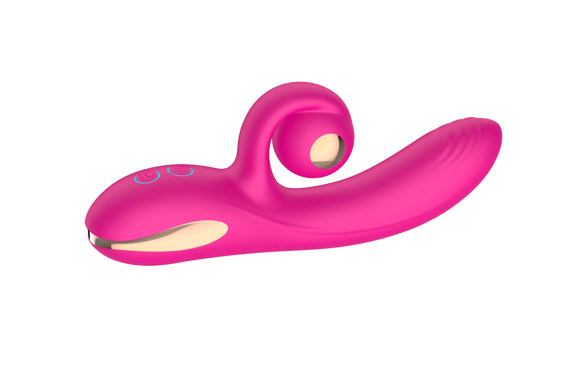 силиконовый вибратор-кролик с функцией вращения sw3052-hot-pink в Краснодаре