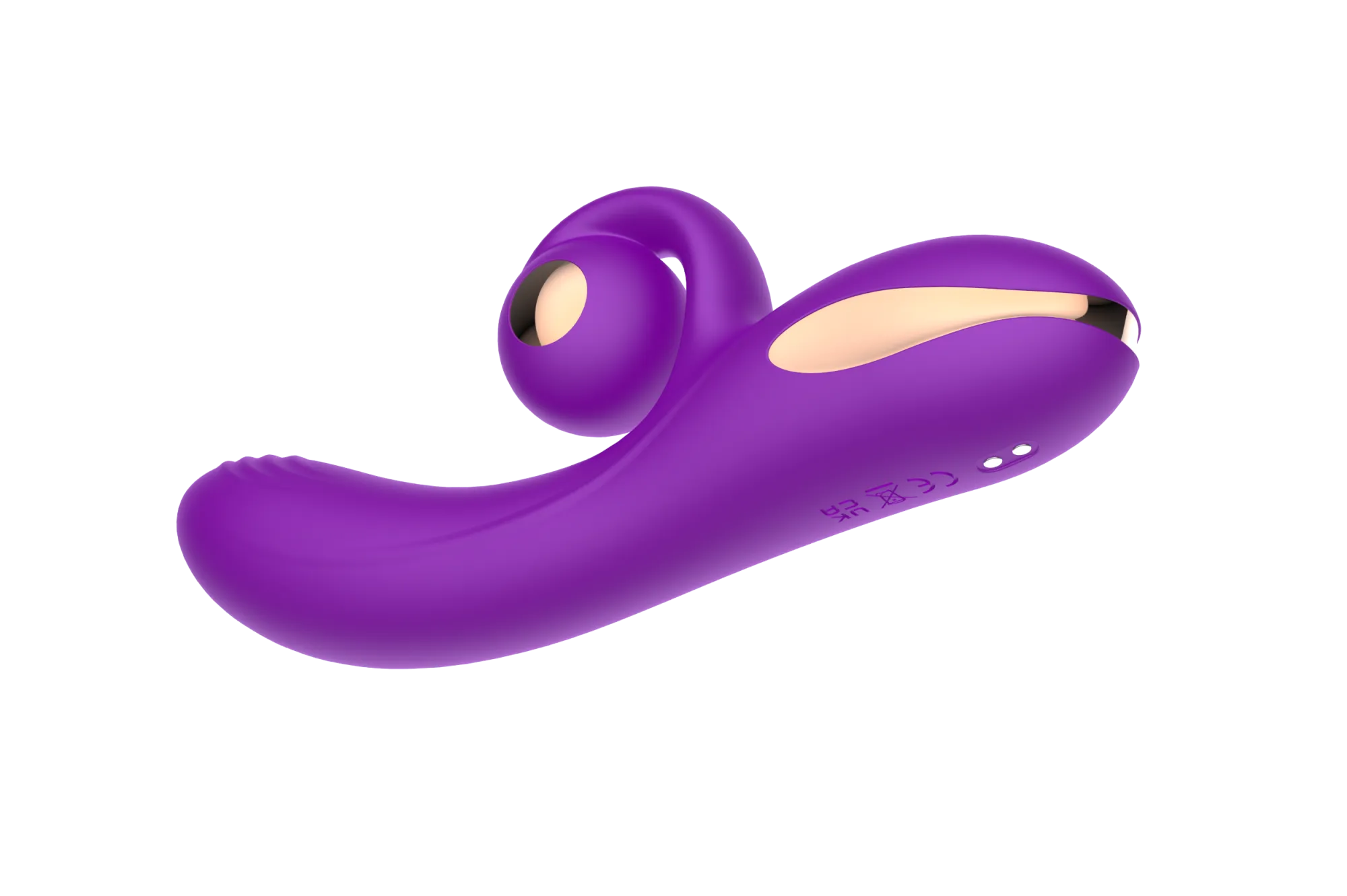 силиконовый вибратор-кролик с функцией вращения sw3052-purple в Краснодаре
