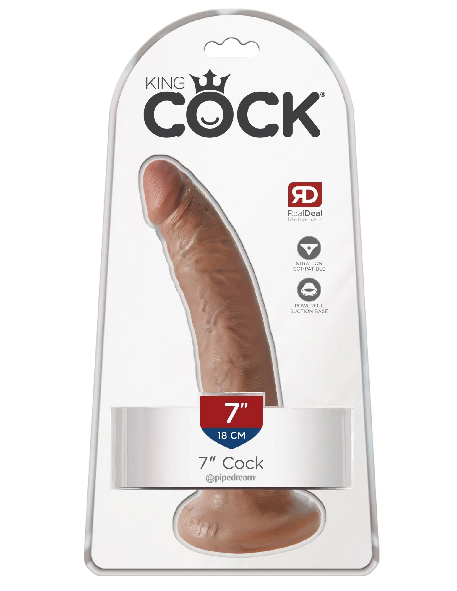 фаллоимитатор king cock 7" мулат cock - flesh pipedream 550222pd в Краснодаре