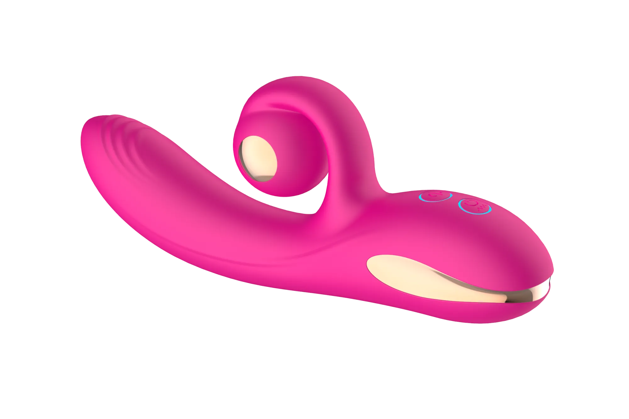 силиконовый вибратор-кролик с функцией вращения sw3052-hot-pink в Краснодаре