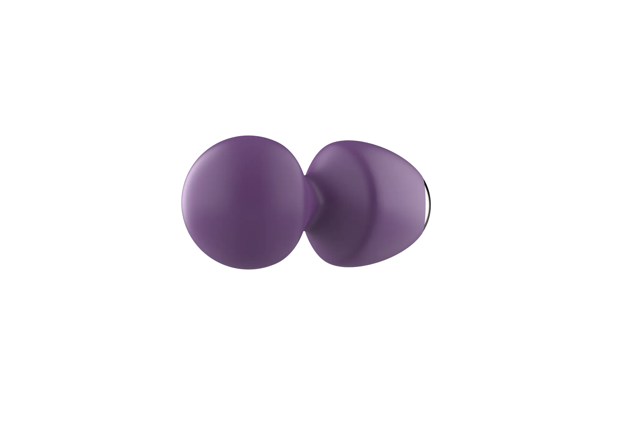 вибратор- вонд с изогнутым корпусом secwell sw24125-purple в Краснодаре
